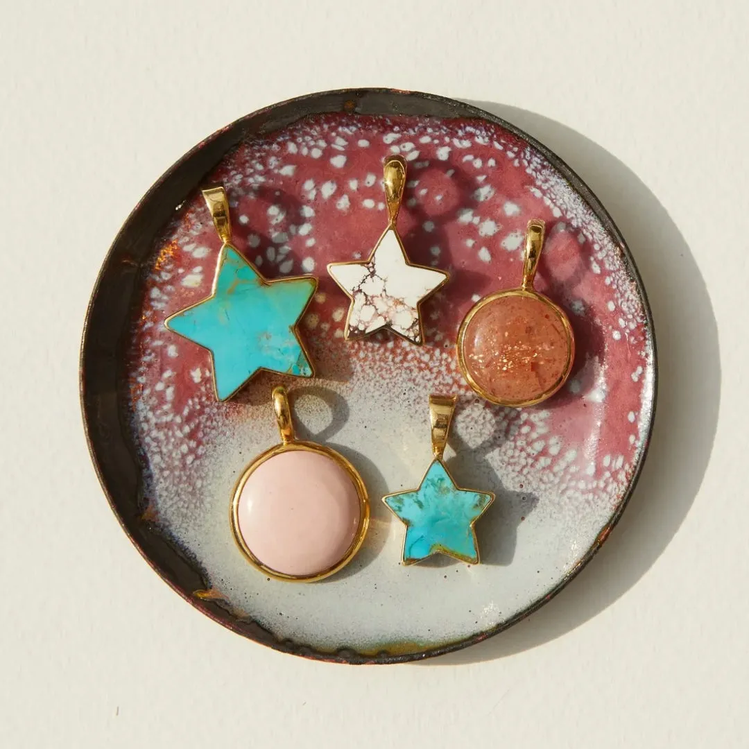 Turquoise Star Charm - Medium Silver sold by Anna Beck product image thumbnail 2