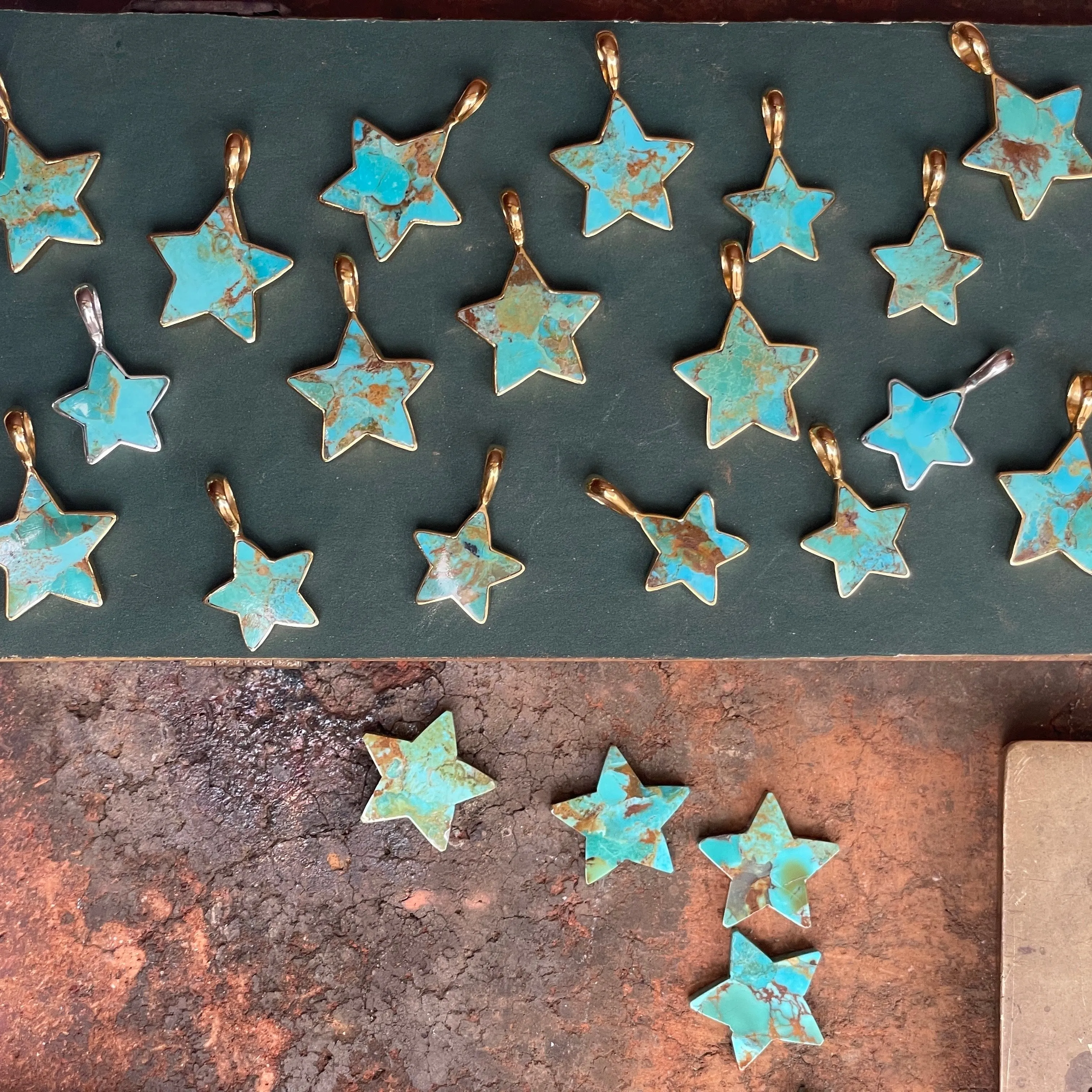 Turquoise Star Charm - Large Silver sold by Anna Beck product image thumbnail 5