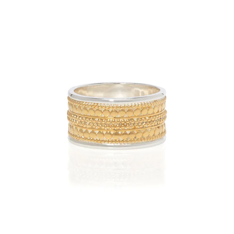 Signature Beaded Band Ring - Gold- AS IS - FINAL SALE made by Anna Beck