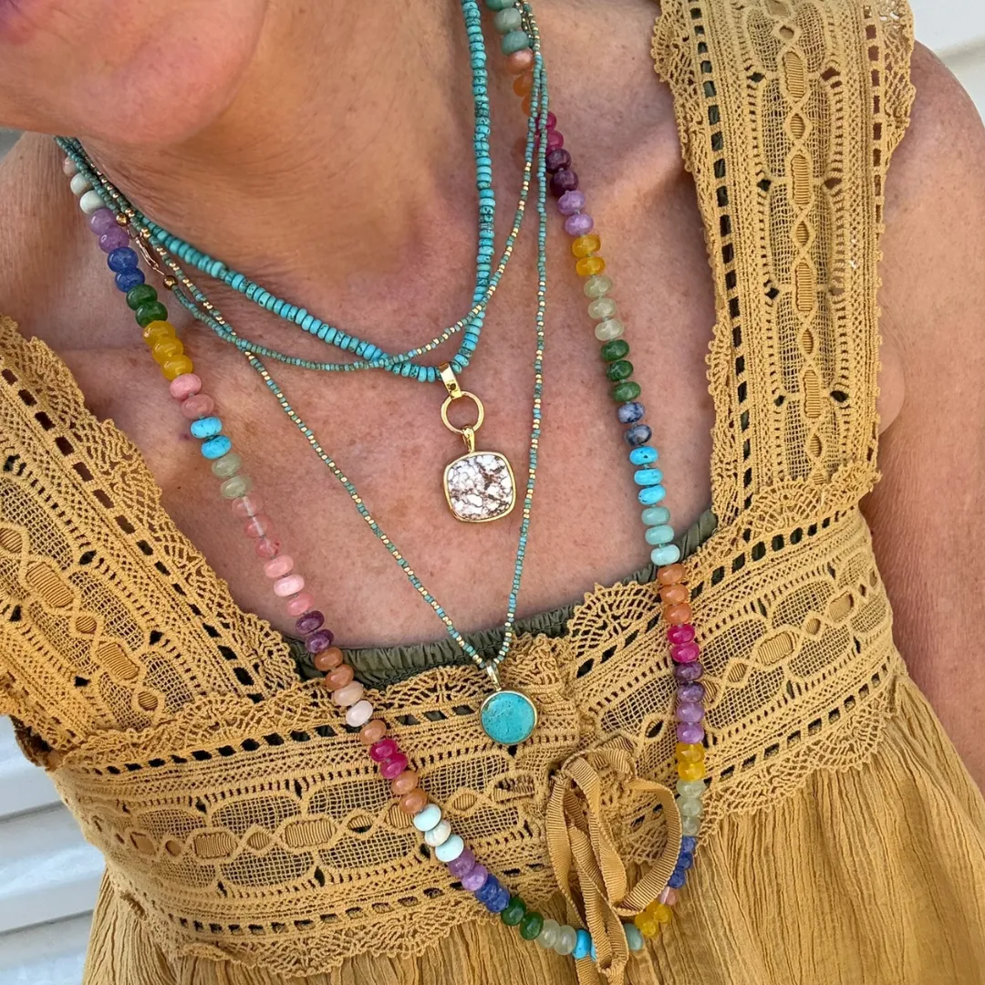 Turquoise Removable Pendant sold by Anna Beck product image thumbnail 4