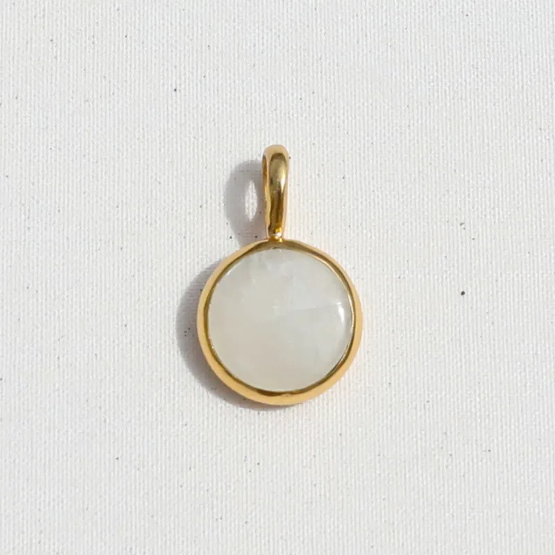 Rainbow Moonstone Removable Pendant made by Anna Beck