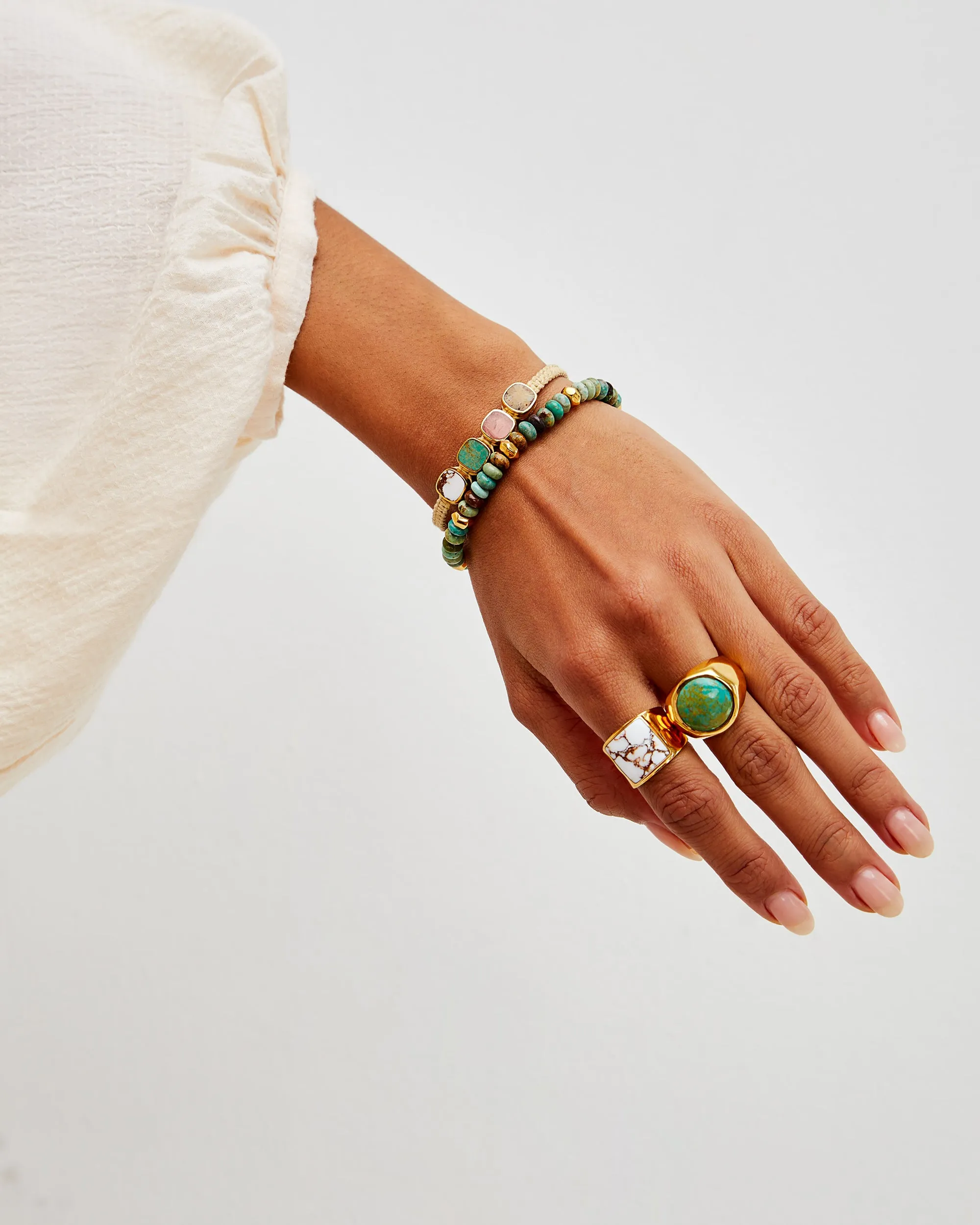 Multi-Stone Cushion Woven Bracelet sold by Anna Beck product image thumbnail 3