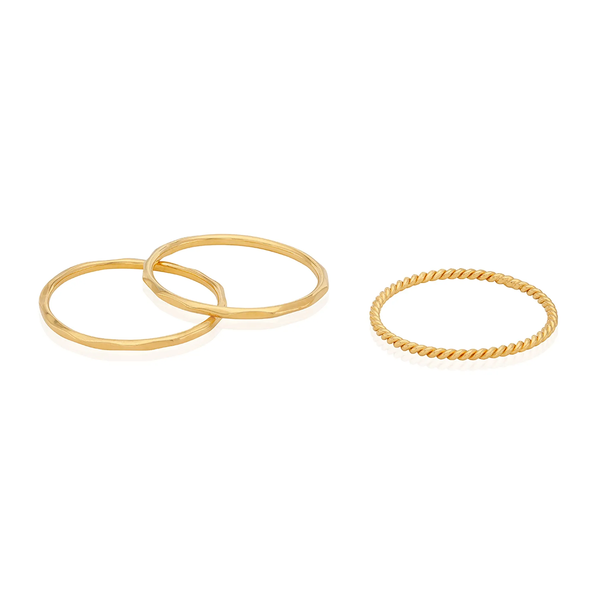 Dainty Stacking Ring Set - Gold sold by Anna Beck product image thumbnail 4