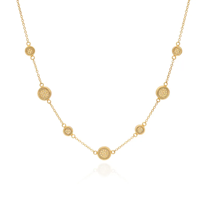 Classic Station Necklace - Gold sold by Anna Beck