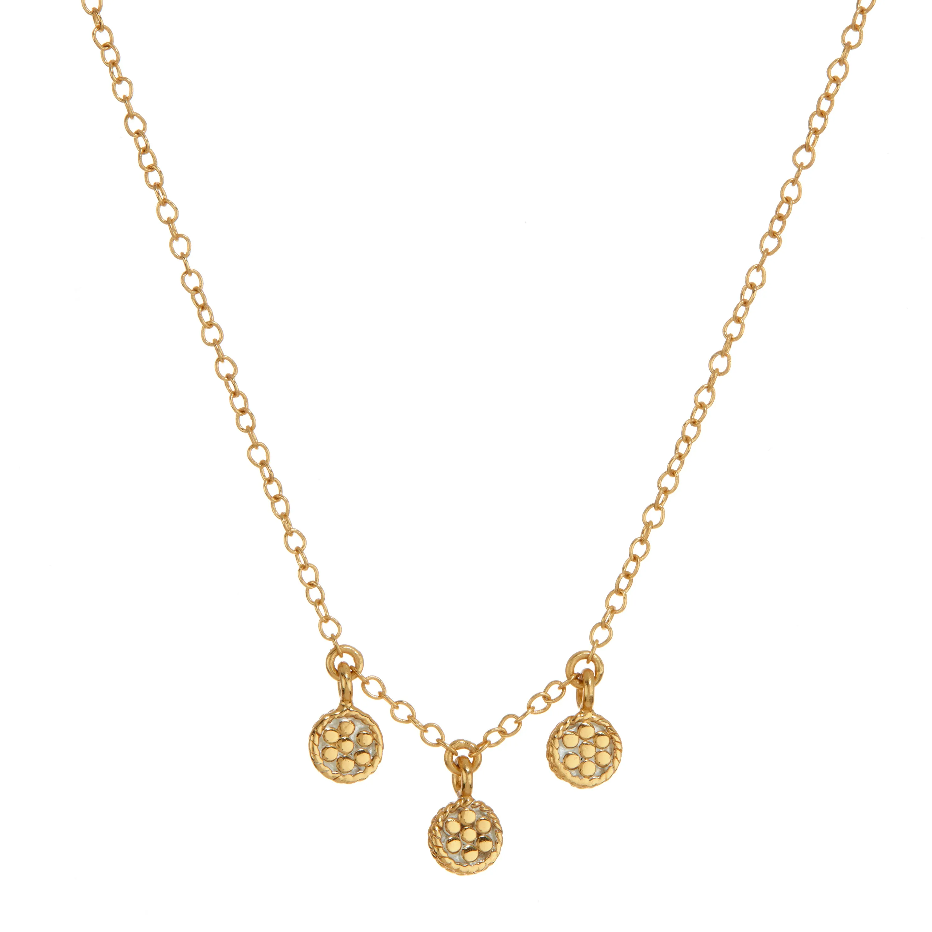 Guava Triple Stone Stacking Necklace - Gold sold by Anna Beck product image thumbnail 3