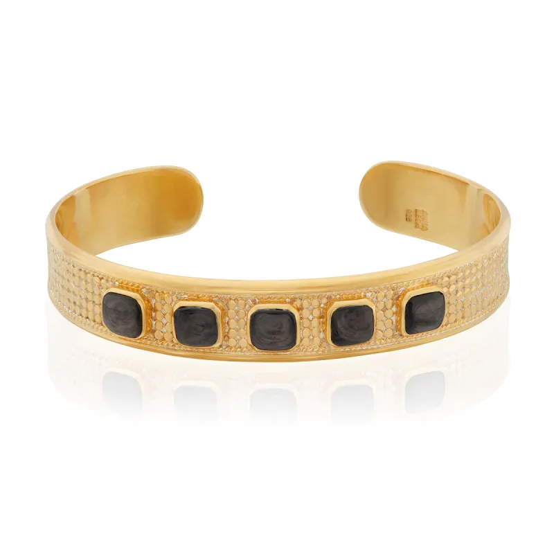 Hypersthene Multi-Cushion Cuff - Gold sold by Anna Beck