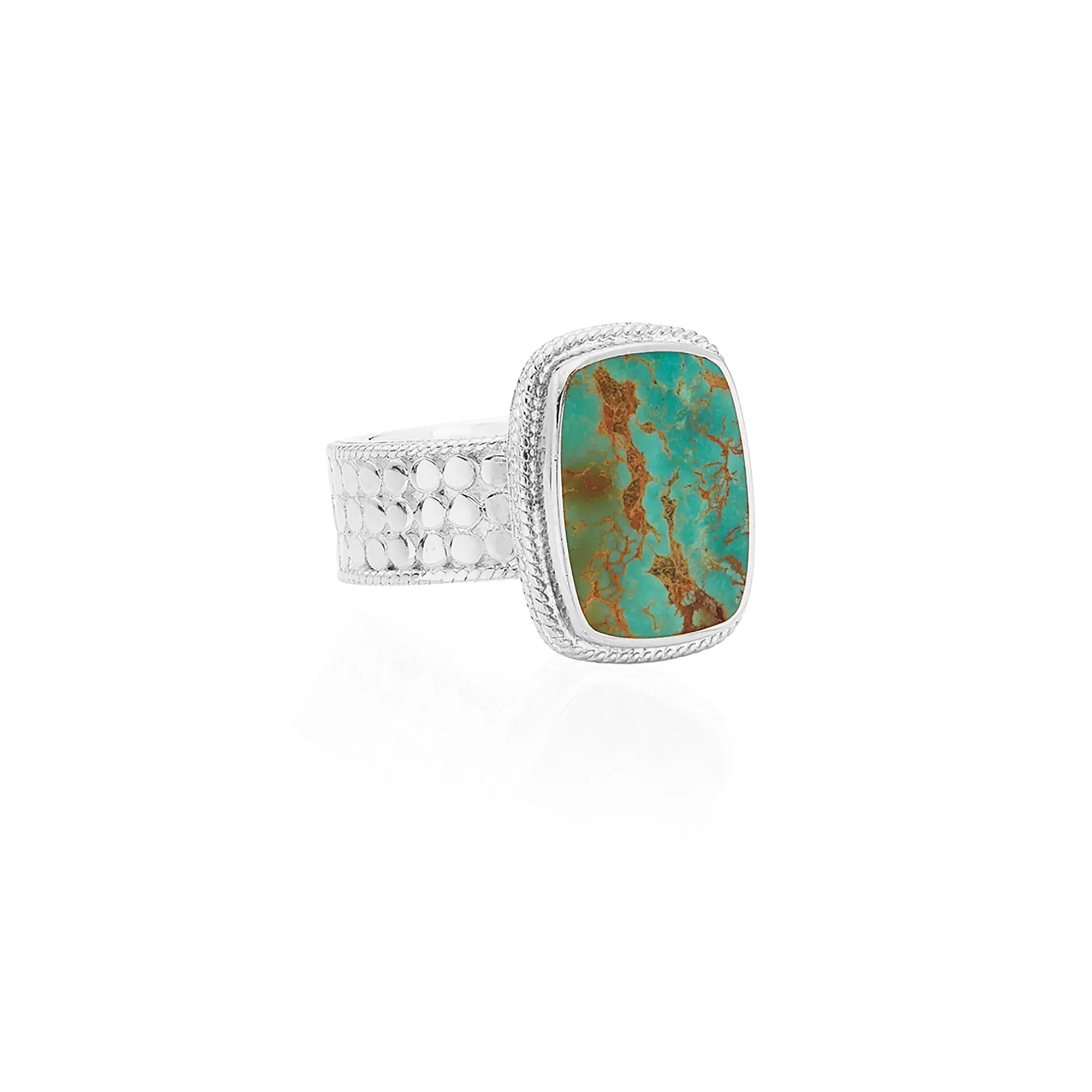 Medium Turquoise Cushion Ring - Silver sold by Anna Beck product image thumbnail 5