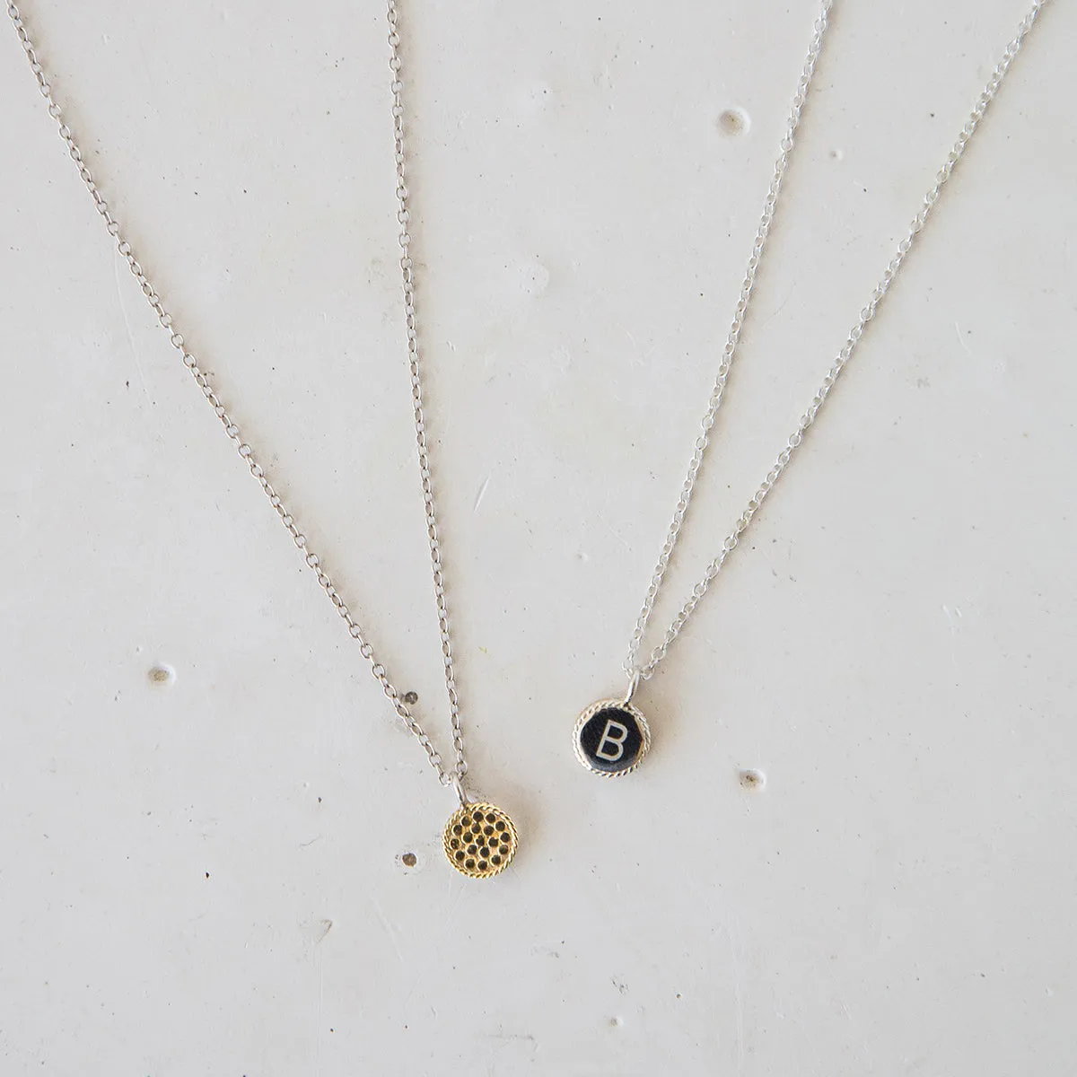 Engravable Mini Circle Necklace sold by Anna Beck product image thumbnail 4