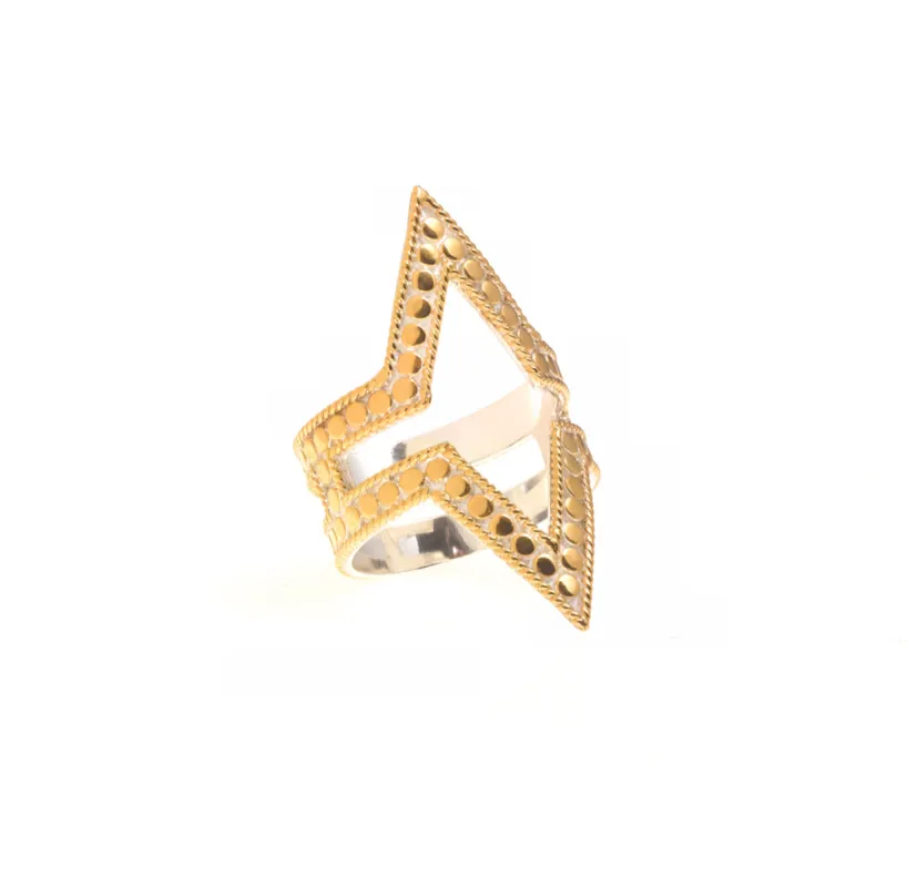 Double Open Diamond Ring - Gold sold by Anna Beck