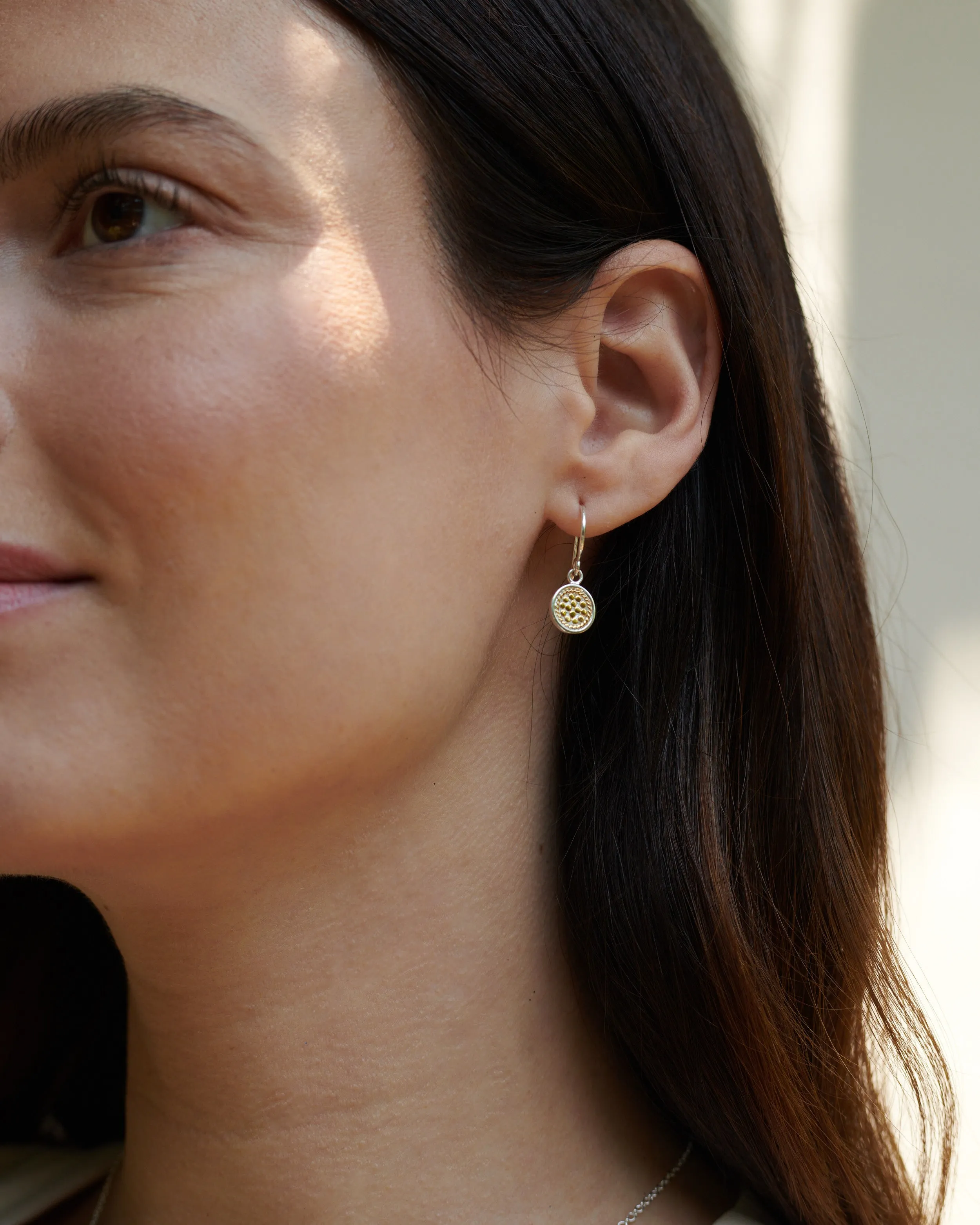Classic Small Drop Disc Earrings sold by Anna Beck product image thumbnail 2