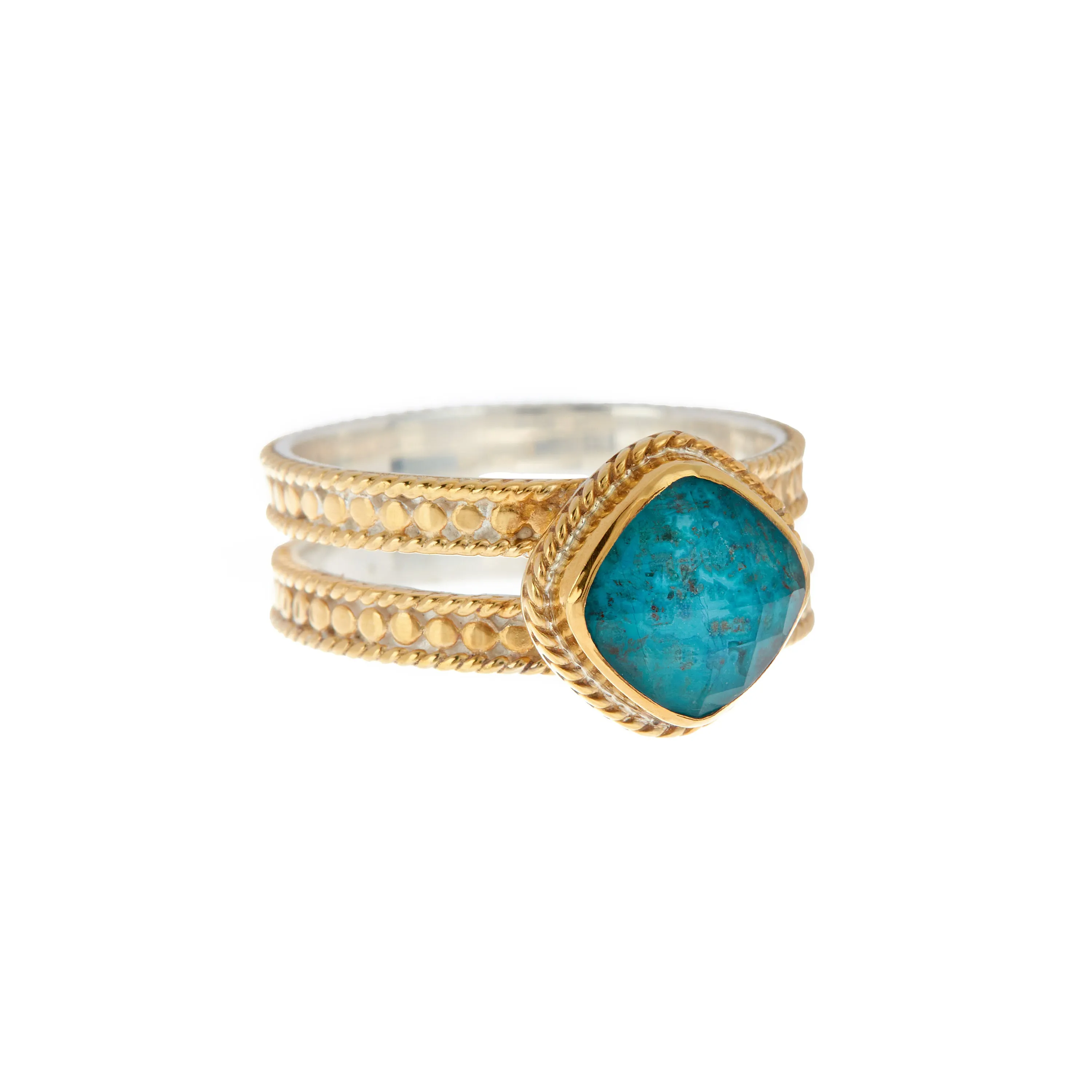 Chryscolla Cushion Double Band Ring sold by Anna Beck product image thumbnail 2
