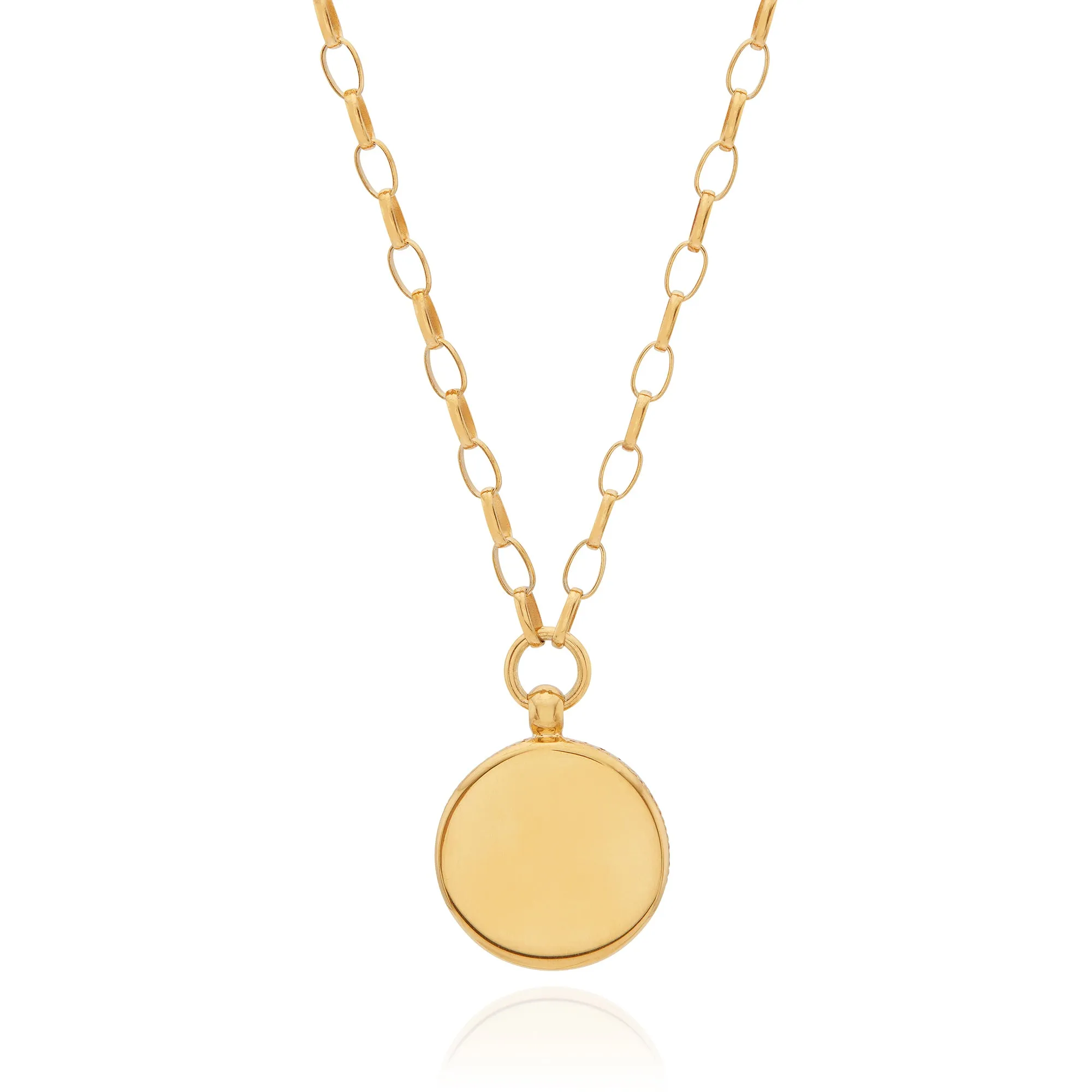 Medium Green Quartz Pendant - Gold sold by Anna Beck product image thumbnail 4