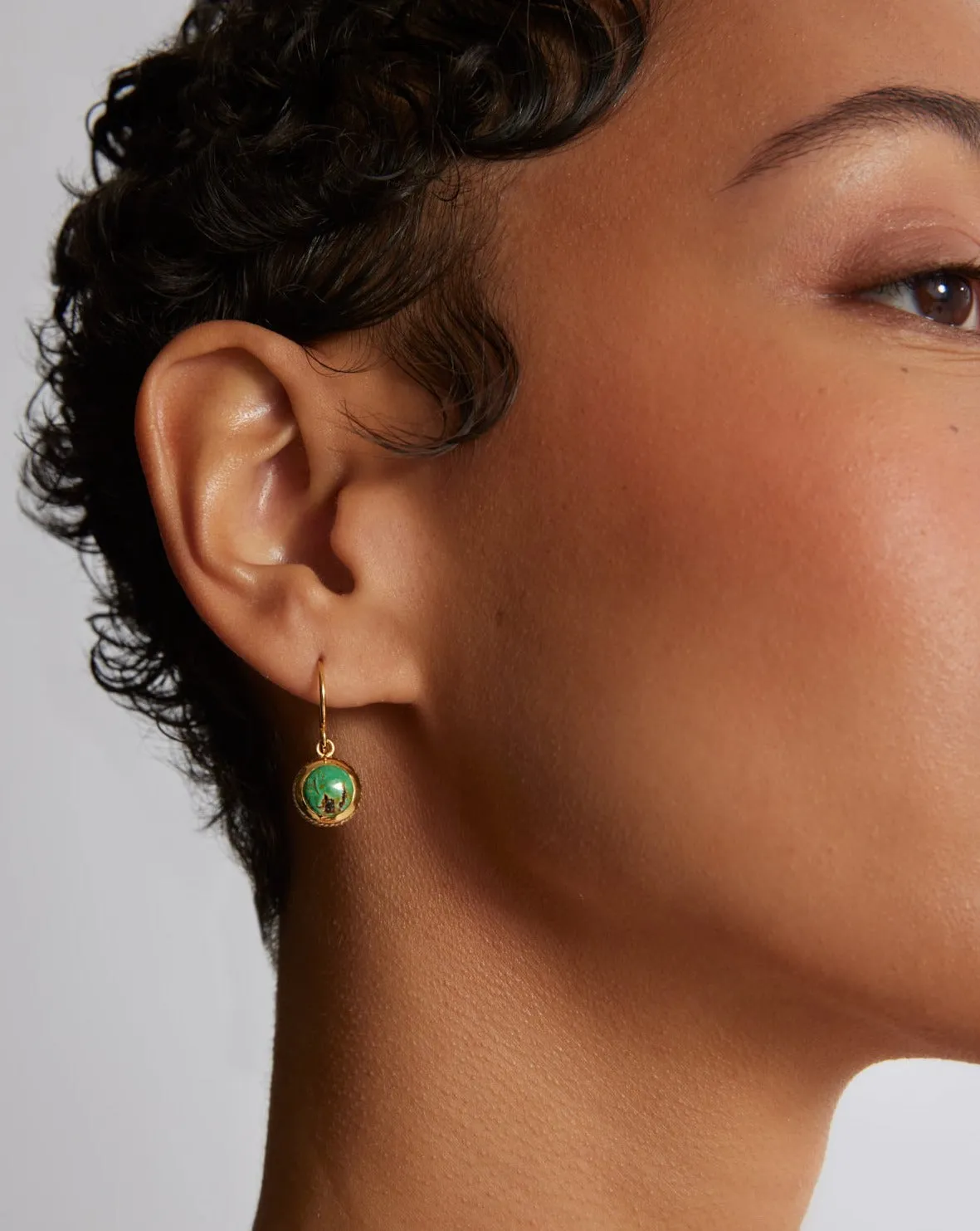 Turquoise Drop Earrings sold by Anna Beck product image thumbnail 2