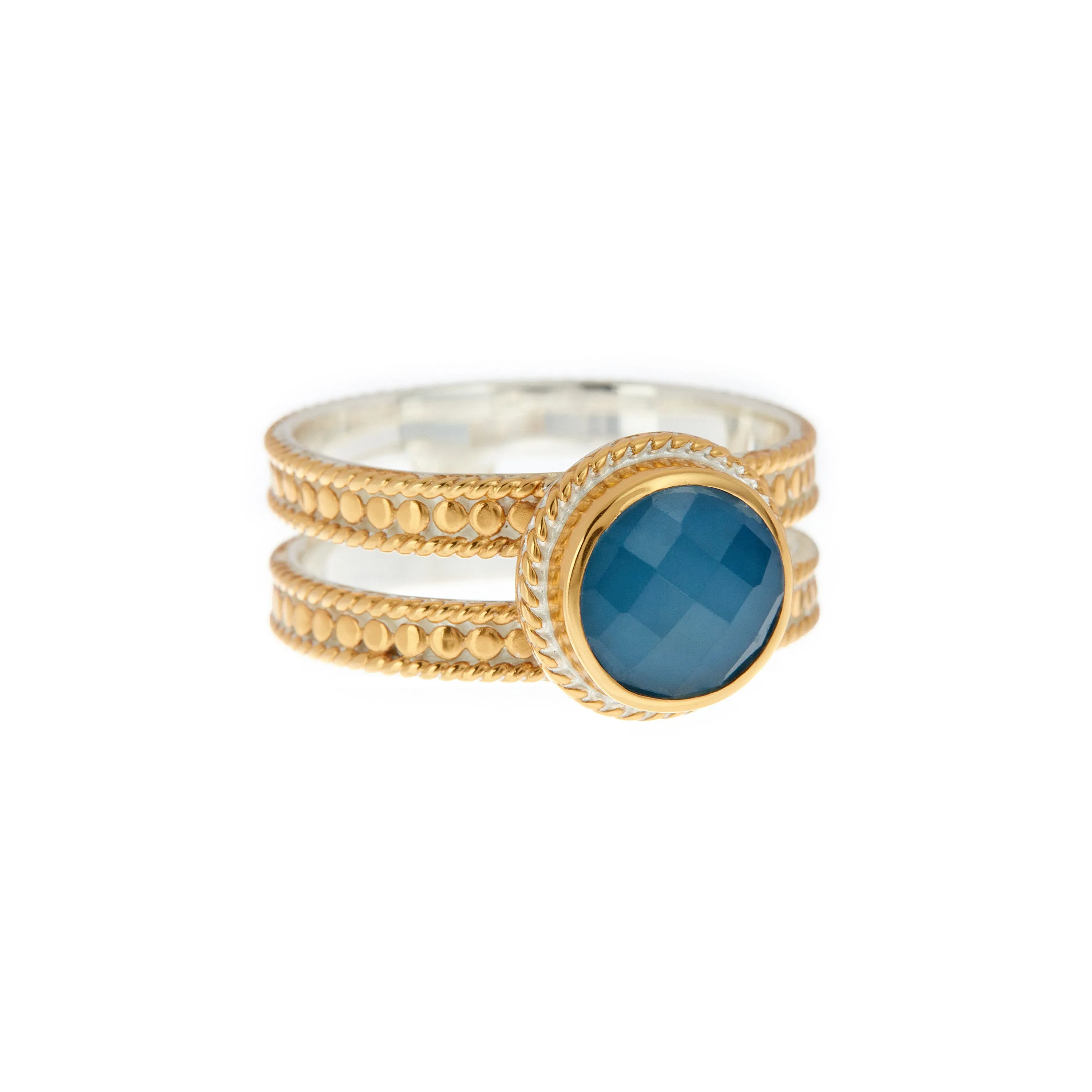 Blue Quartz Double Band Ring sold by Anna Beck product image thumbnail 3