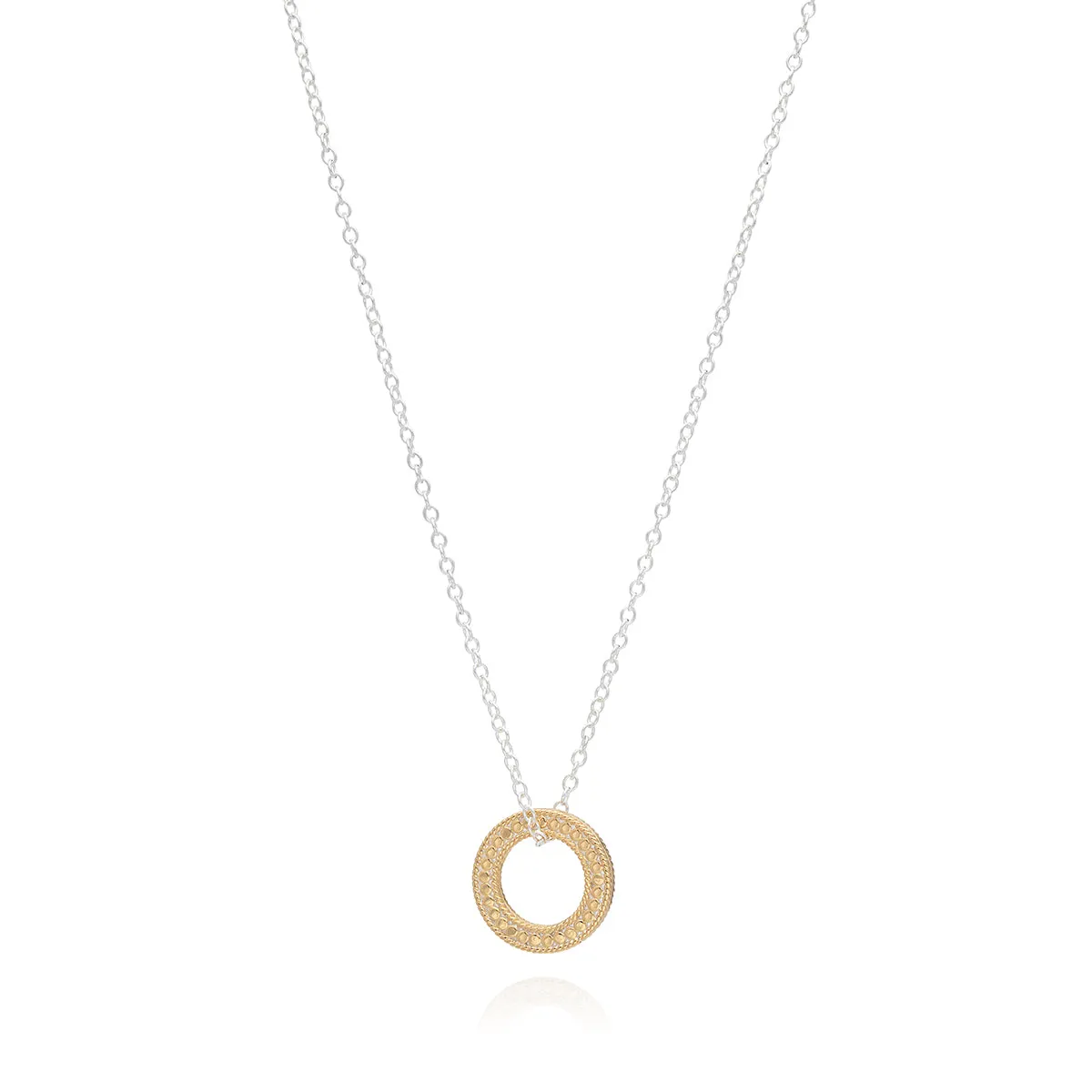 Circle of Life Open "O" Charity Necklace - Gold & Silver sold by Anna Beck