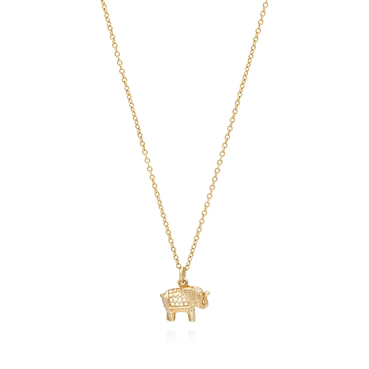 Small Elephant Charm Necklace - Gold sold by Anna Beck