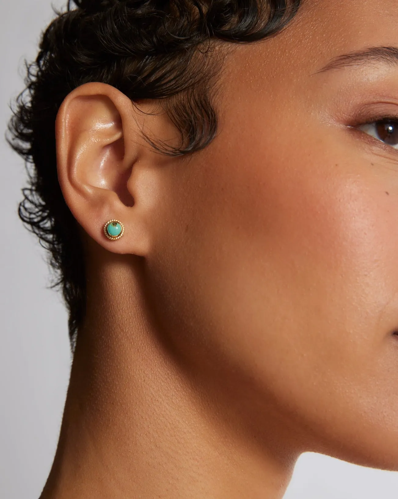 Small Turquoise Stud Earrings sold by Anna Beck product image thumbnail 2