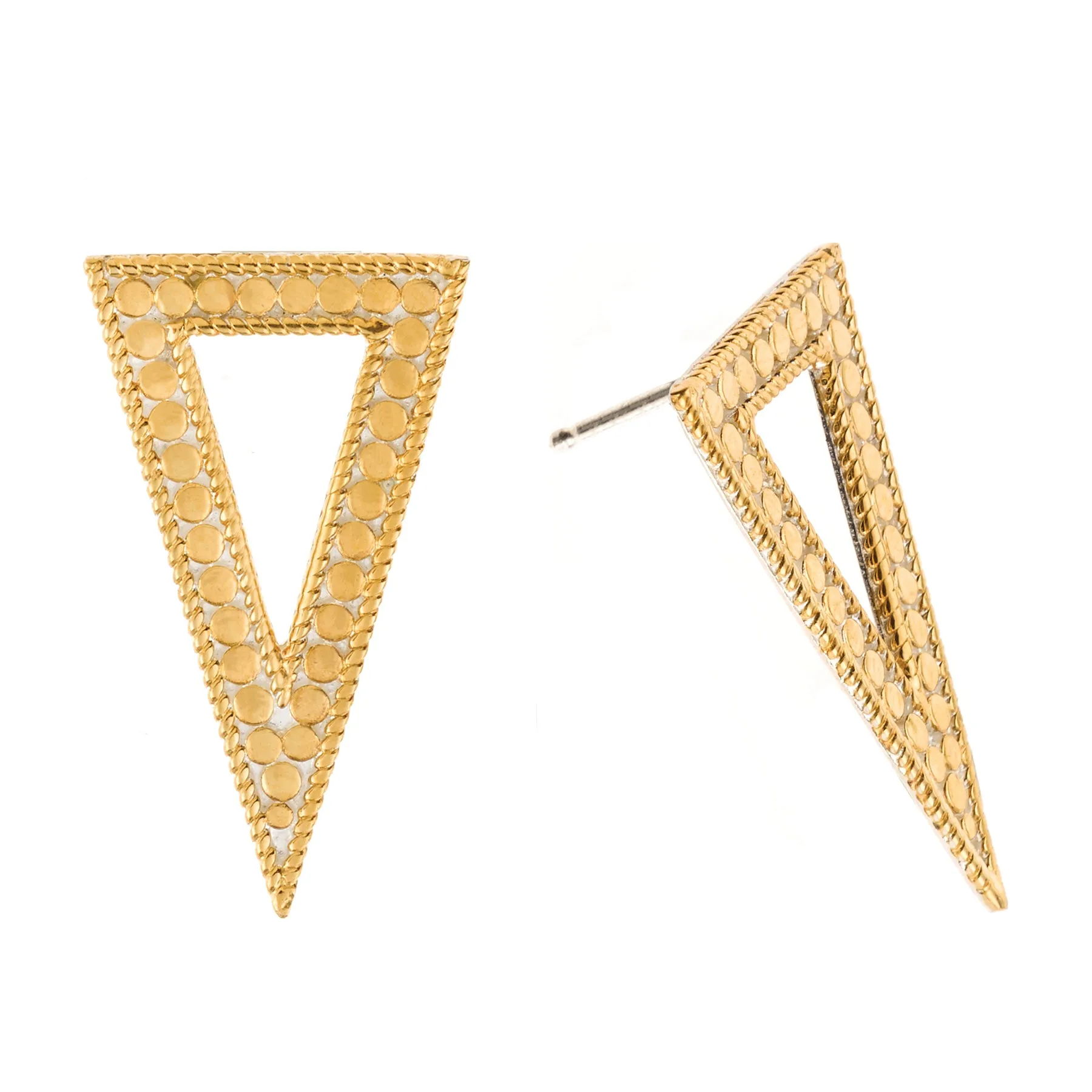 Open Triangle Stud Earrings sold by Anna Beck product image thumbnail 2
