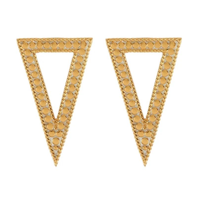 Open Triangle Stud Earrings sold by Anna Beck