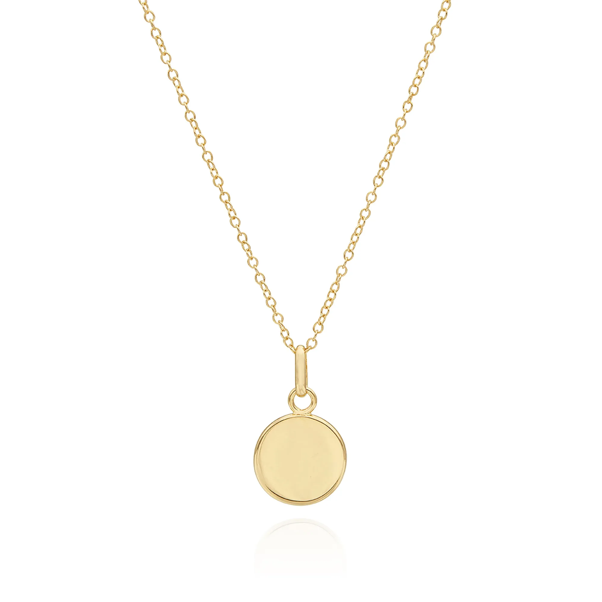 Classic Medium Circle Necklace - Gold sold by Anna Beck product image thumbnail 3