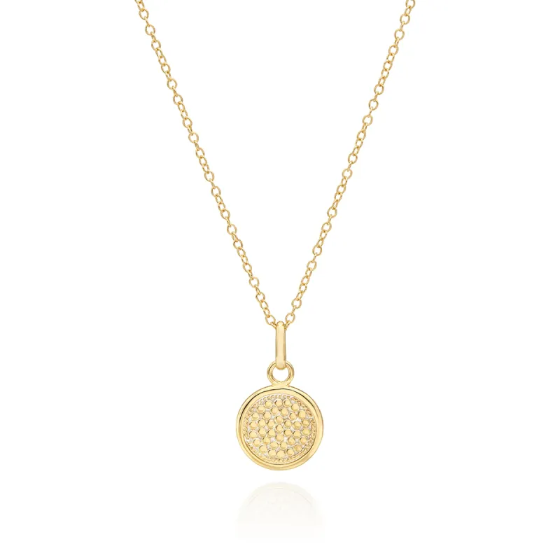 Classic Medium Circle Necklace - Gold sold by Anna Beck