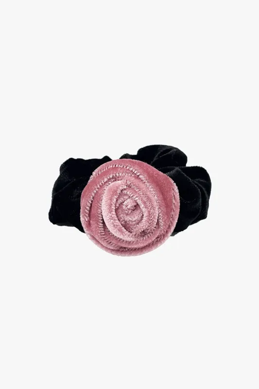 Velvet Rosette Scrunchie - Pink sold by Anna Sui