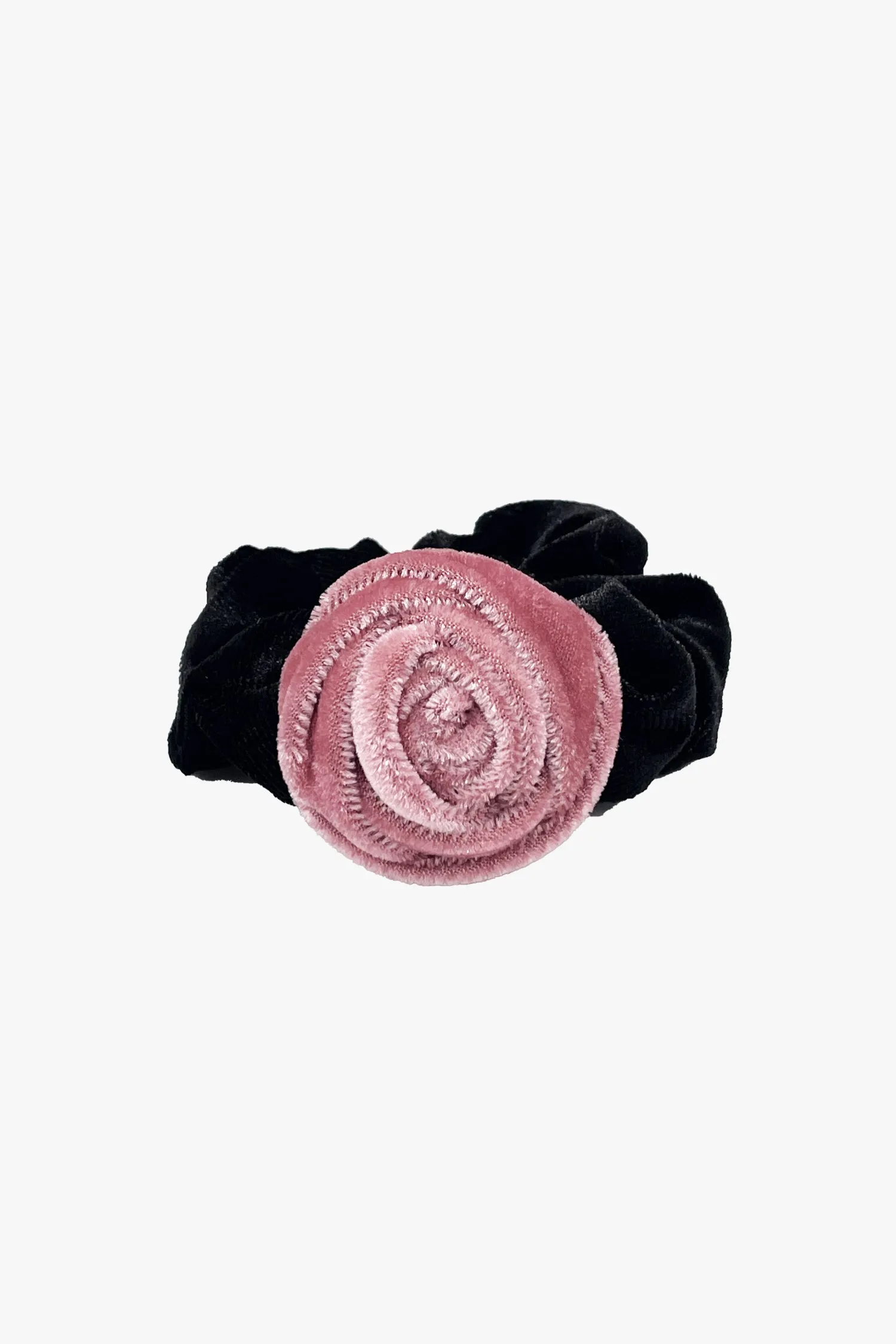 Velvet Rosette Scrunchie - Pink sold by Anna Sui