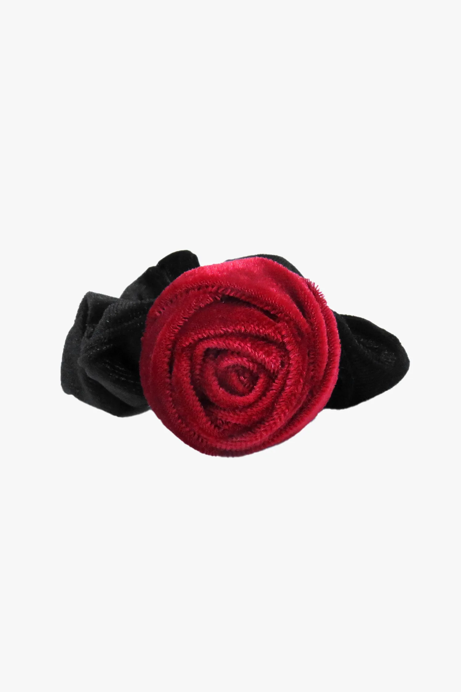Velvet Rosette Scrunchie - Red sold by Anna Sui