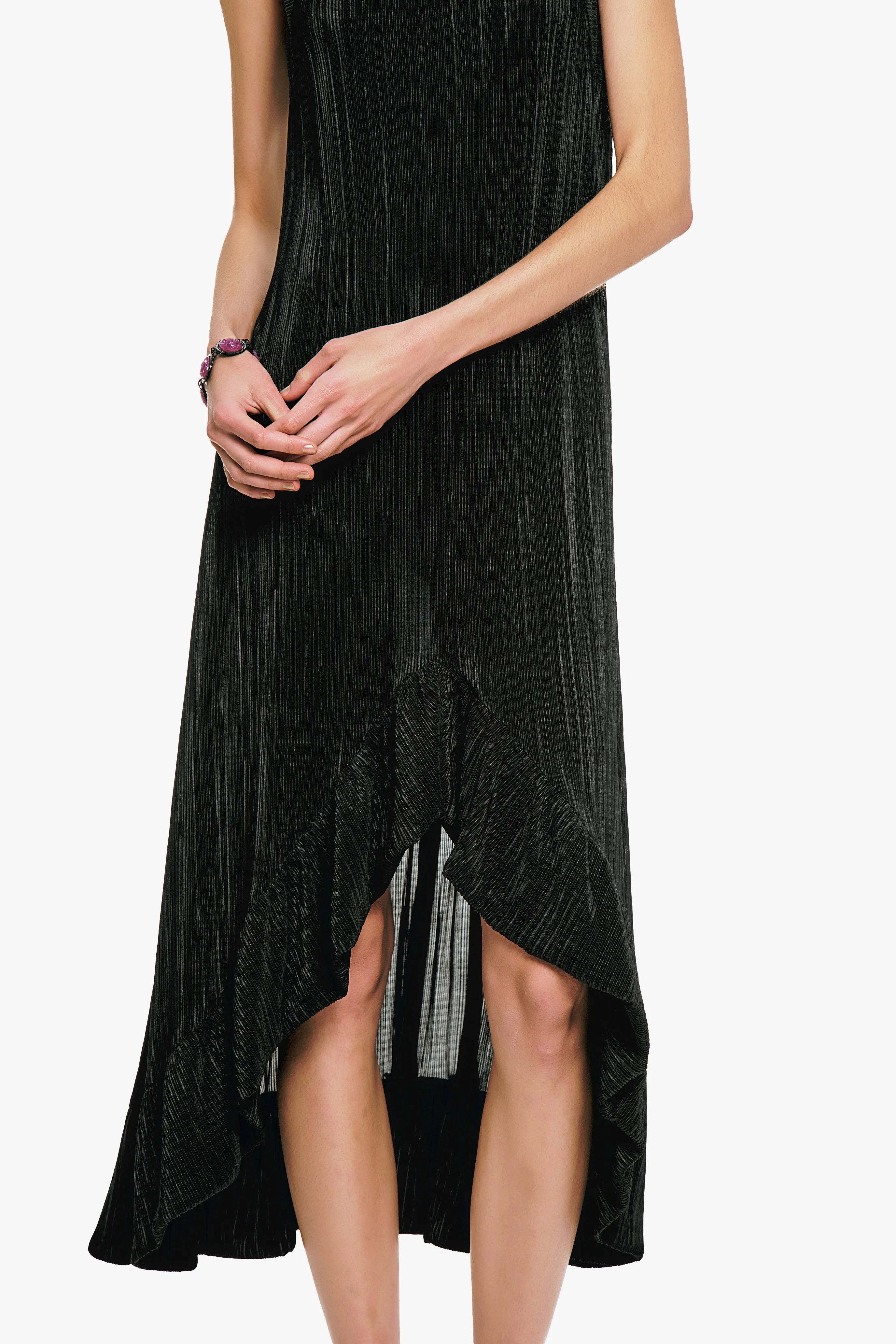 Plissé Hi-Low Dress sold by Anna Sui product image thumbnail 5