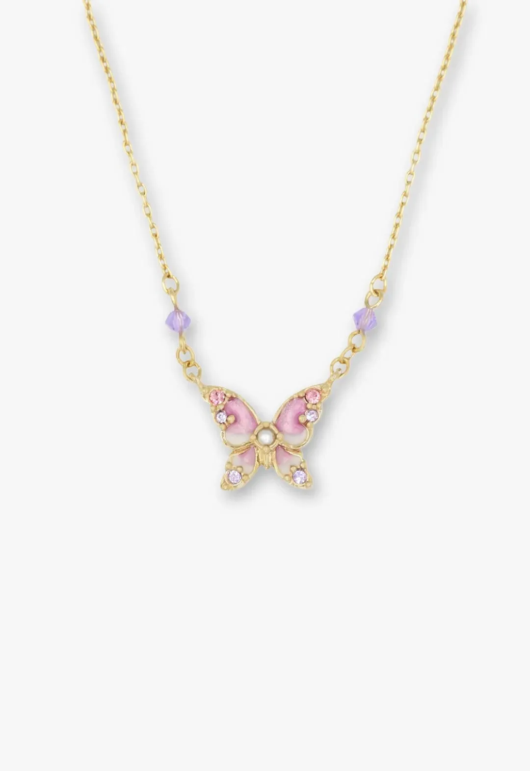 Shining Butterfly Necklace - Pink Gold sold by Anna Sui product image thumbnail 5