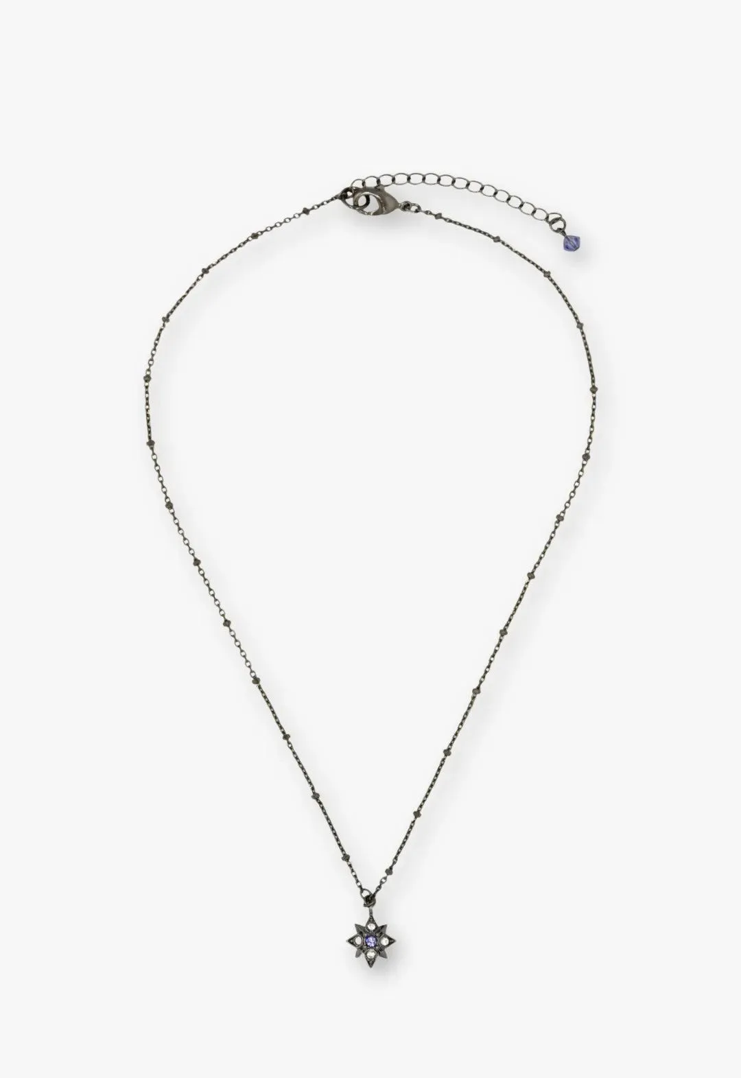 Shining Butterfly Necklace - Purple Gunmetal sold by Anna Sui product image thumbnail 3