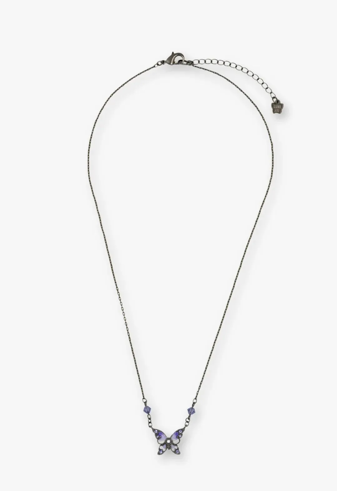 Shining Butterfly Necklace - Purple Gunmetal sold by Anna Sui product image thumbnail 2