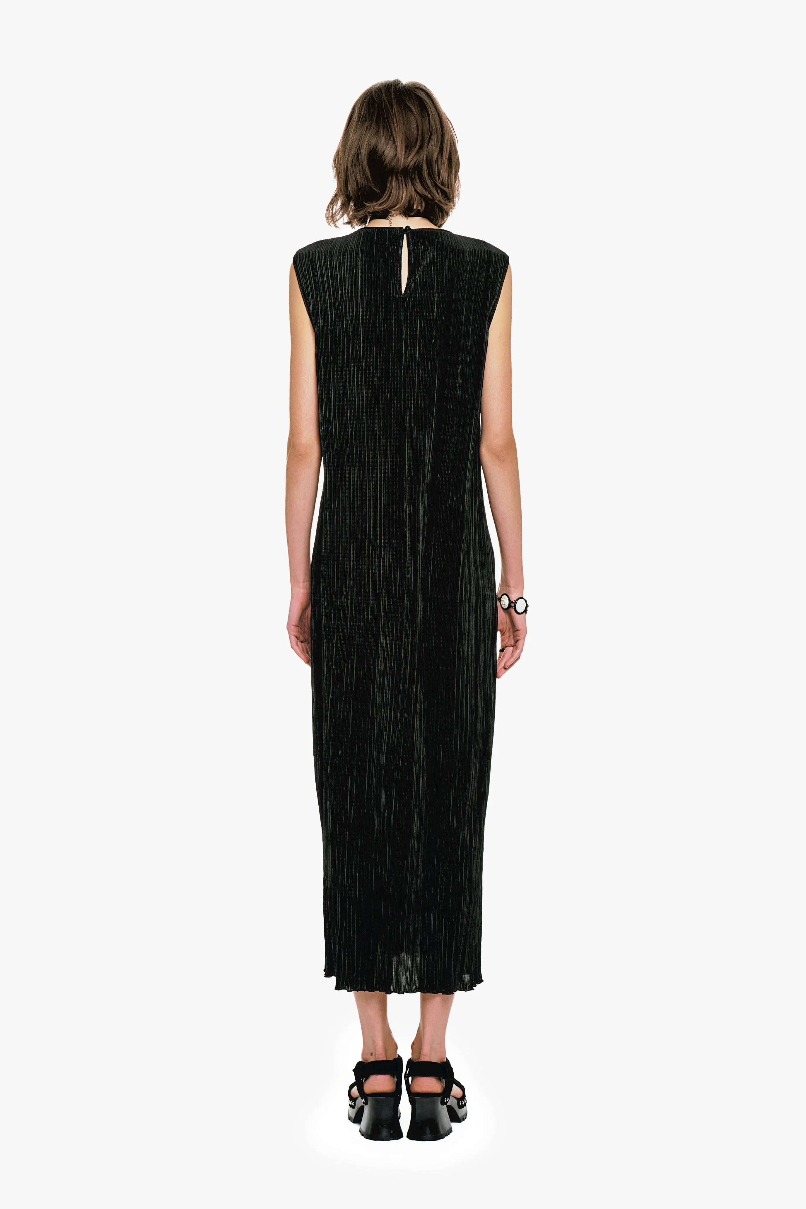 Plissé Sleeveless Maxi Dress sold by Anna Sui product image thumbnail 4