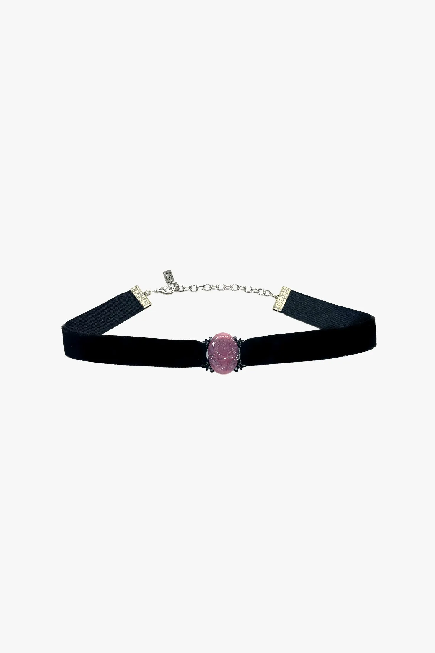 Oval Rose Choker - Dusty Rose sold by Anna Sui