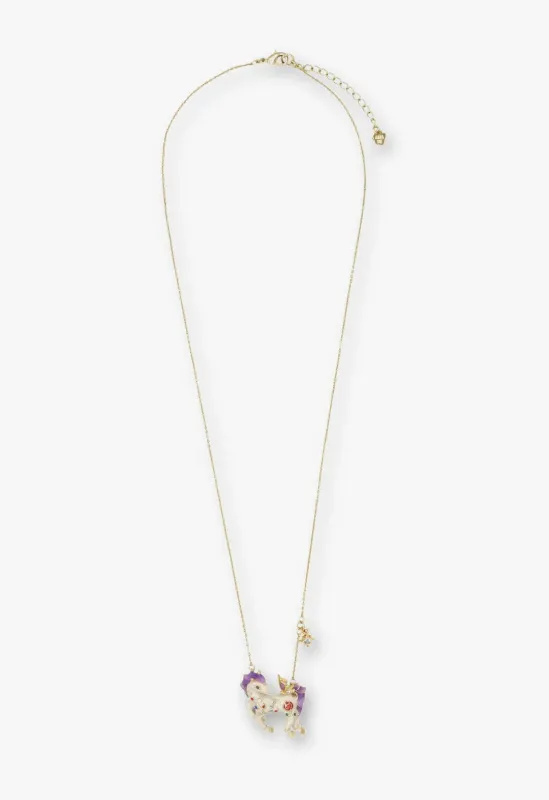 Twilight Unicorn Necklace - Ivory sold by Anna Sui