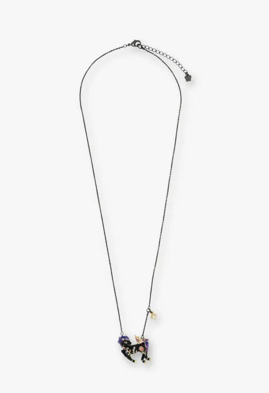 Twilight Unicorn Necklace - Black sold by Anna Sui