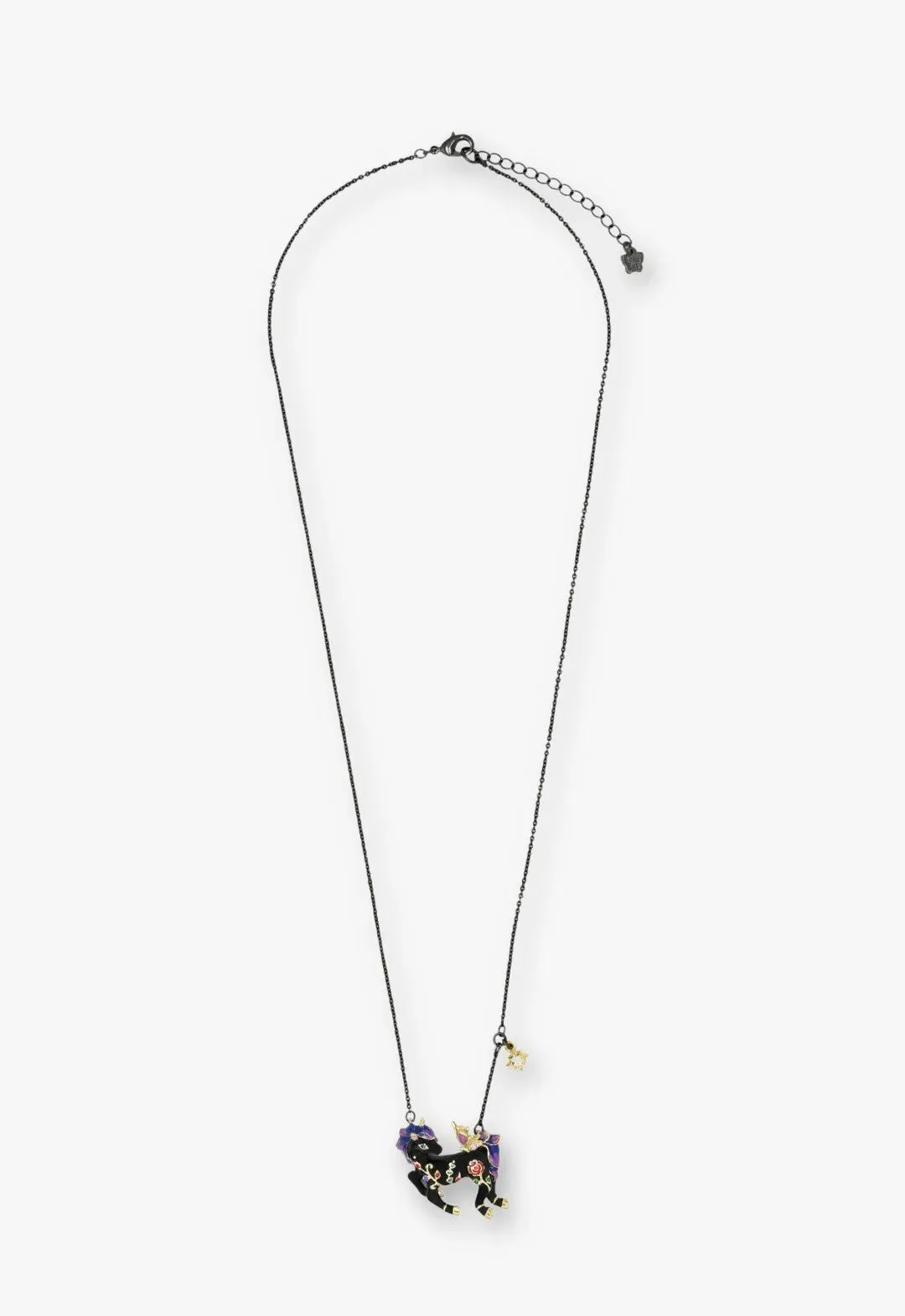 Twilight Unicorn Necklace - Black sold by Anna Sui