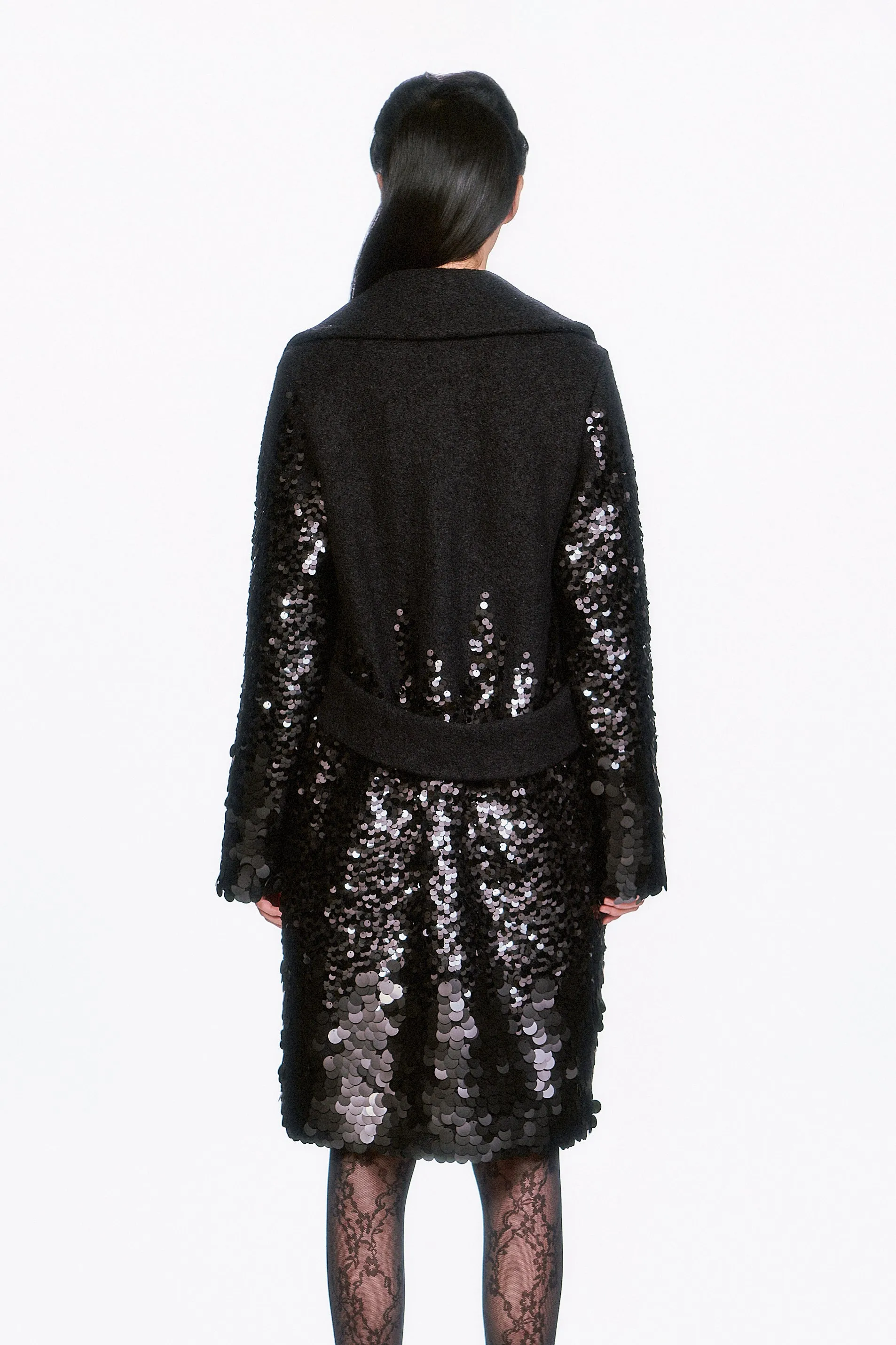 Paillettes Wool Coat sold by Anna Sui product image thumbnail 5