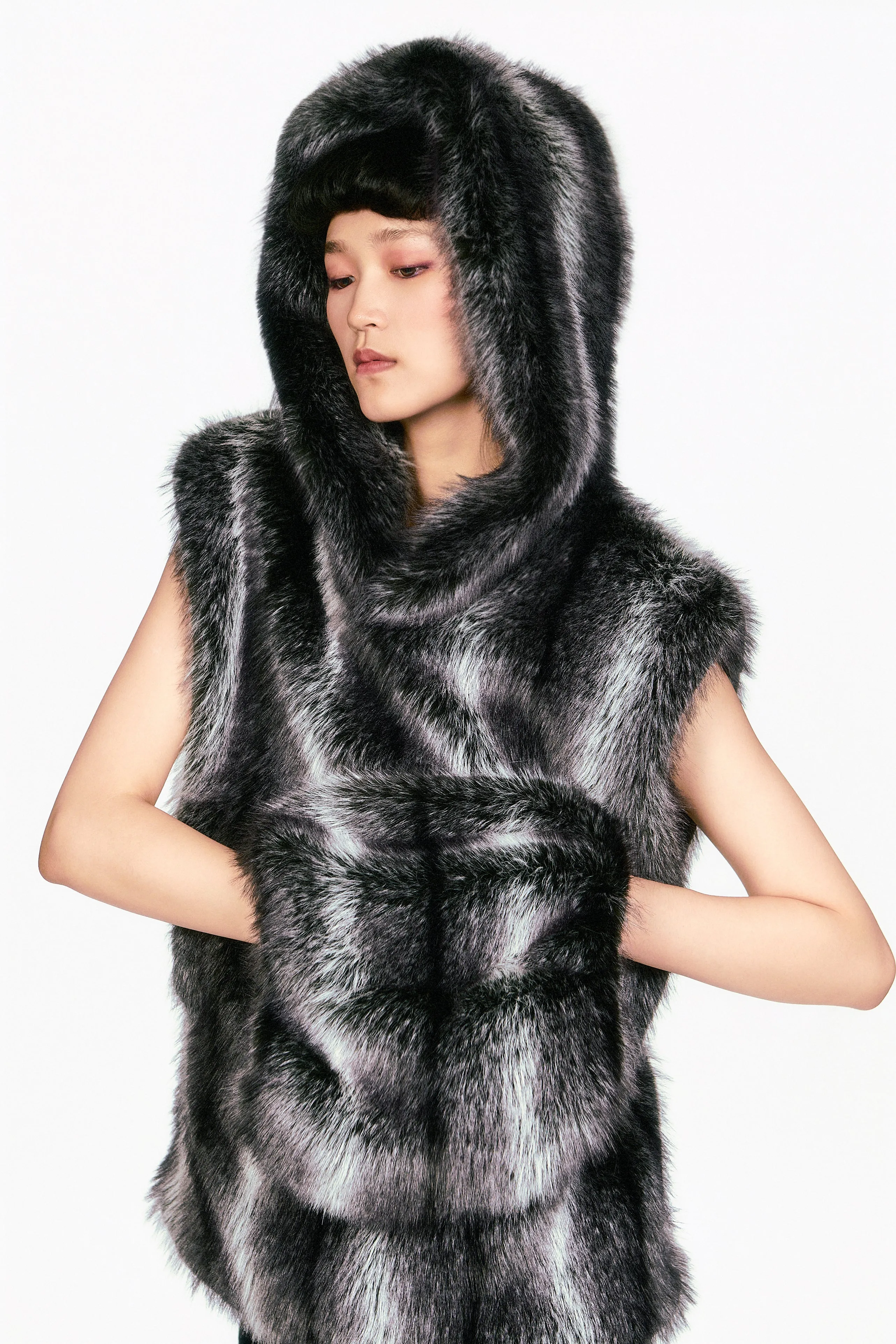 Faux Silver Fox Hoodie sold by Anna Sui product image thumbnail 2