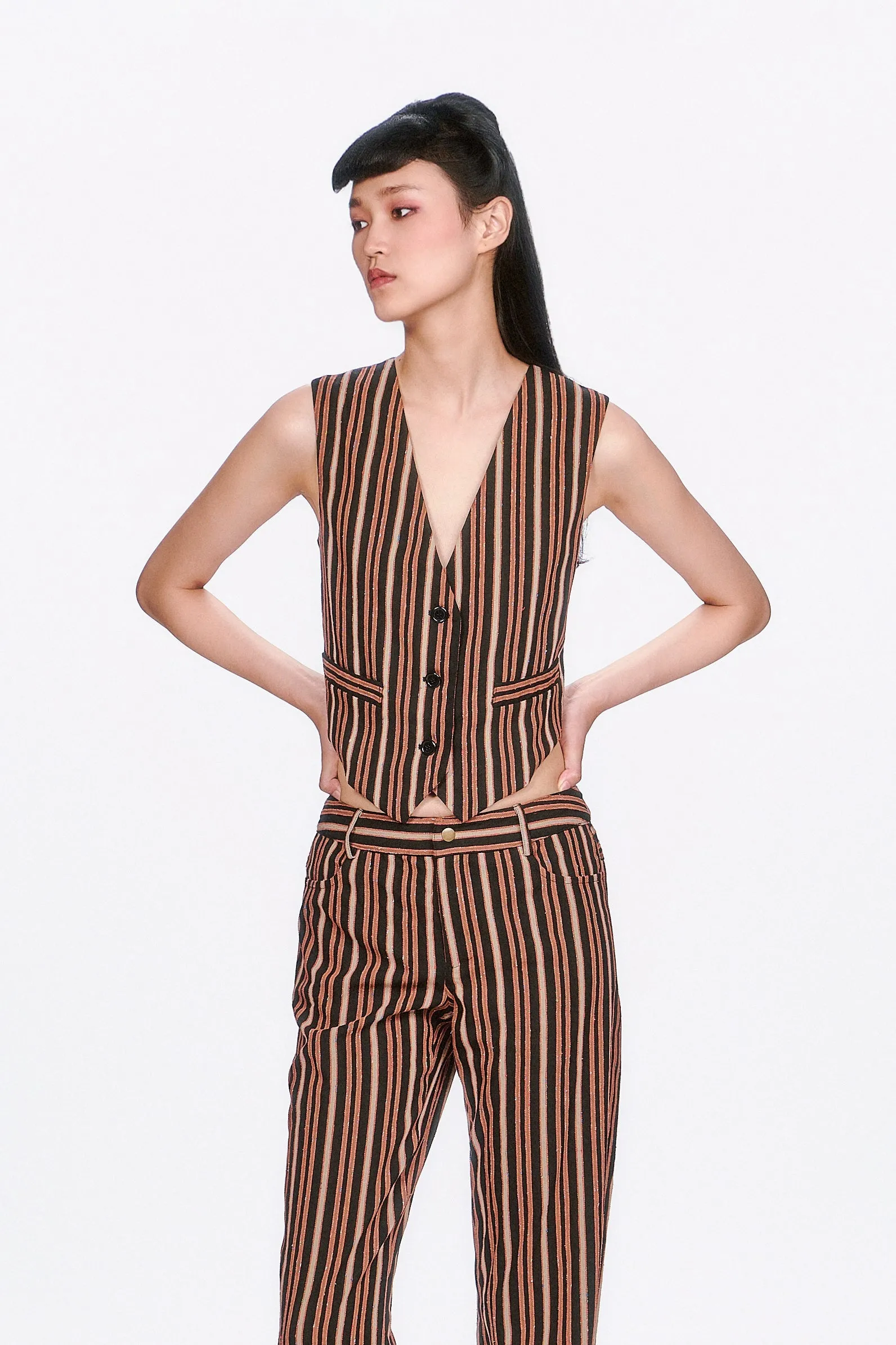 Pinstripe Vest sold by Anna Sui
