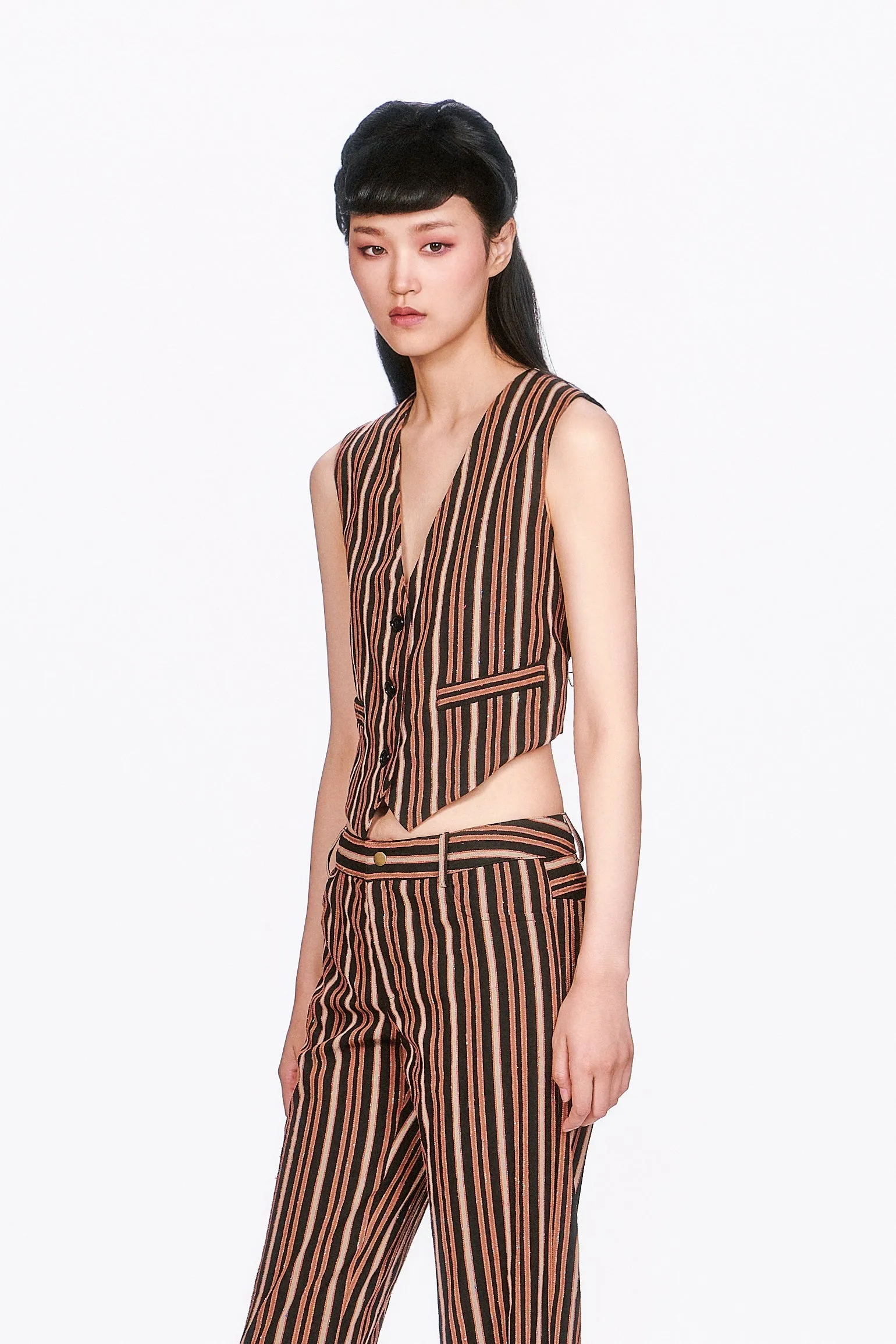 Pinstripe Vest sold by Anna Sui product image thumbnail 3