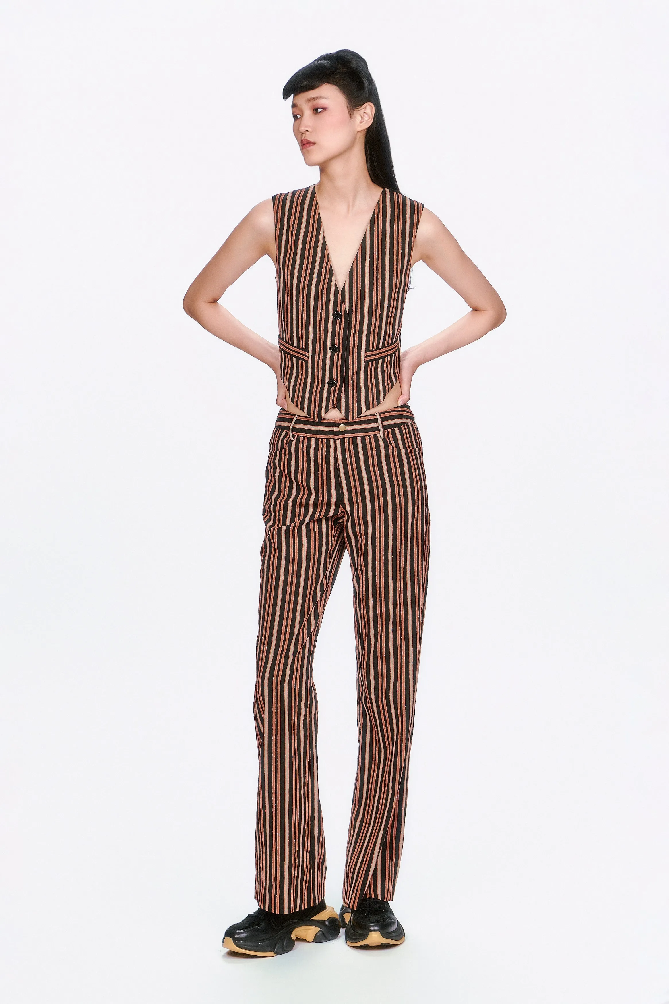 Pinstripe Vest sold by Anna Sui product image thumbnail 2