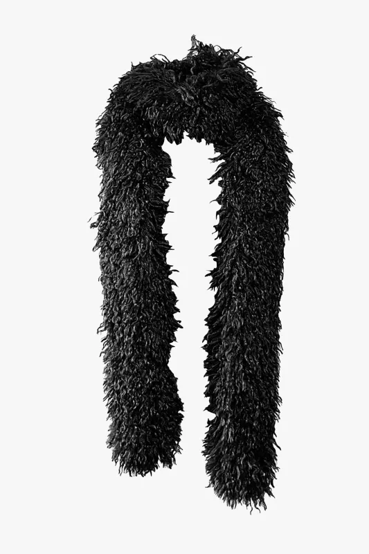 Faux Fur Scarf - Black sold by Anna Sui