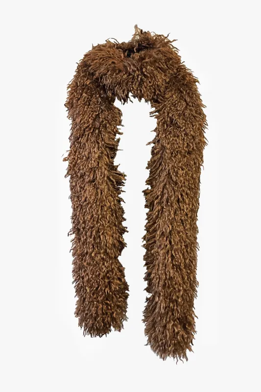 Faux Fur Scarf - Caramel sold by Anna Sui