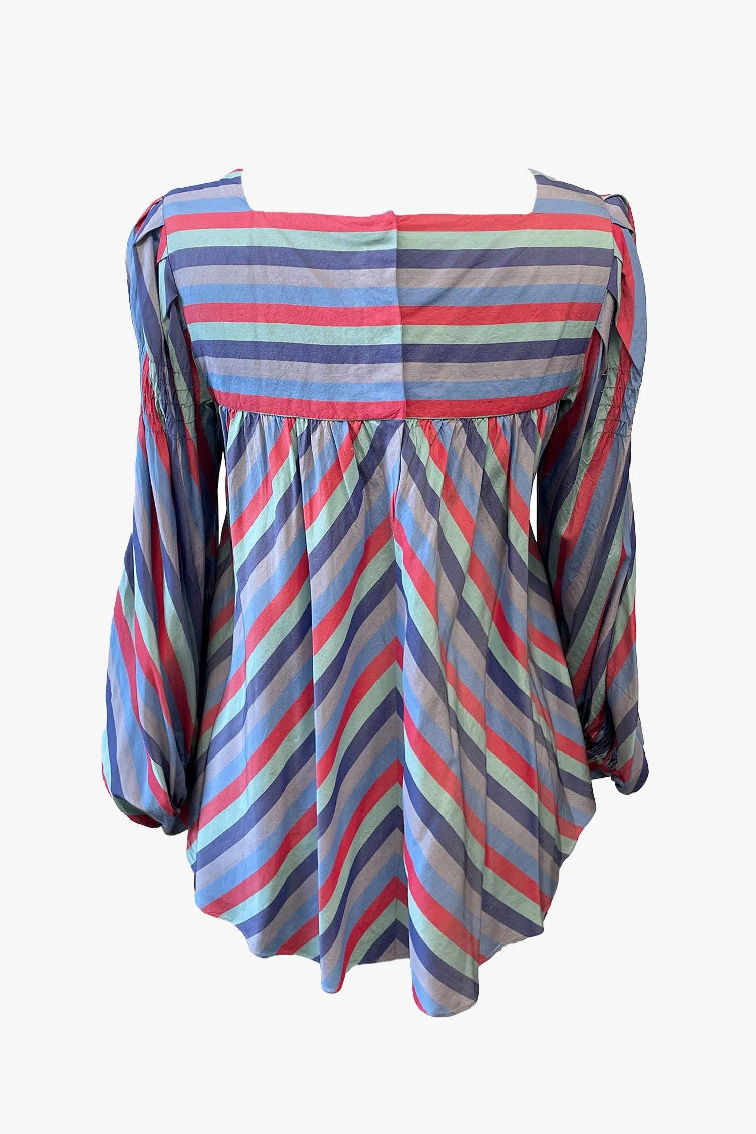 Vintage Silk Crepe De Chine With Smocking Top sold by Anna Sui product image thumbnail 2