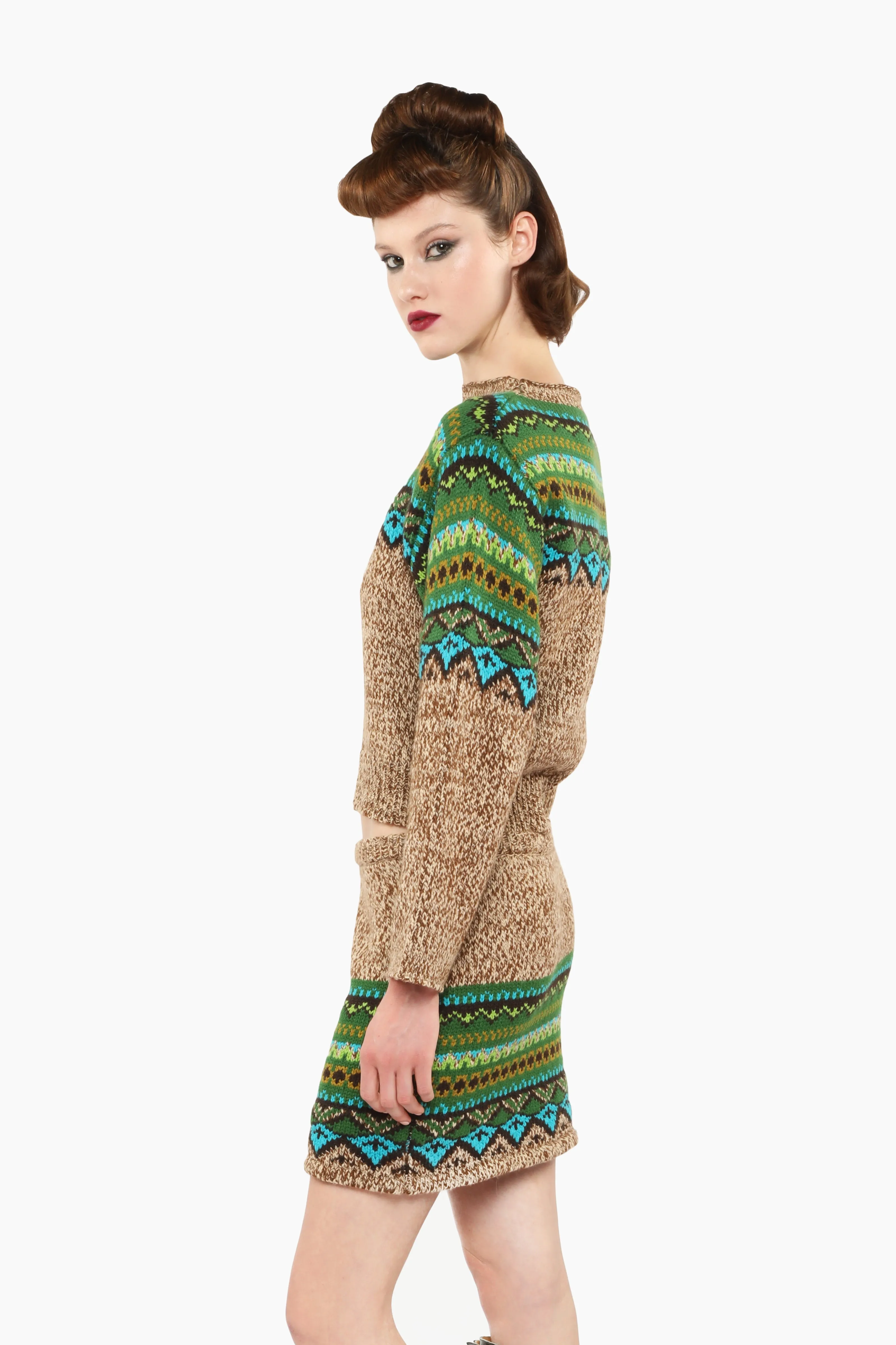 Fair Isle Sweater - Teal sold by Anna Sui product image thumbnail 4