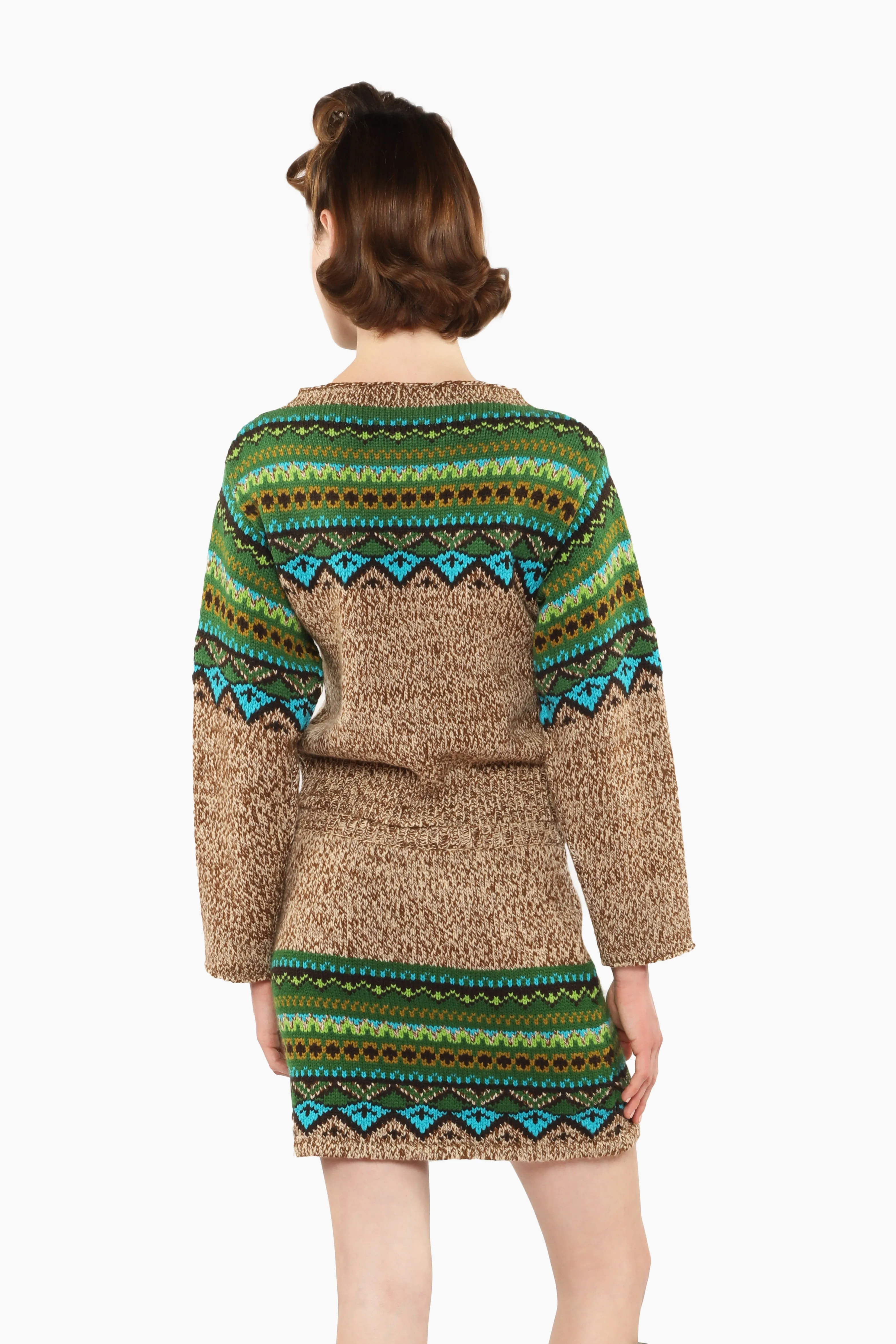 Fair Isle Sweater - Teal sold by Anna Sui product image thumbnail 5