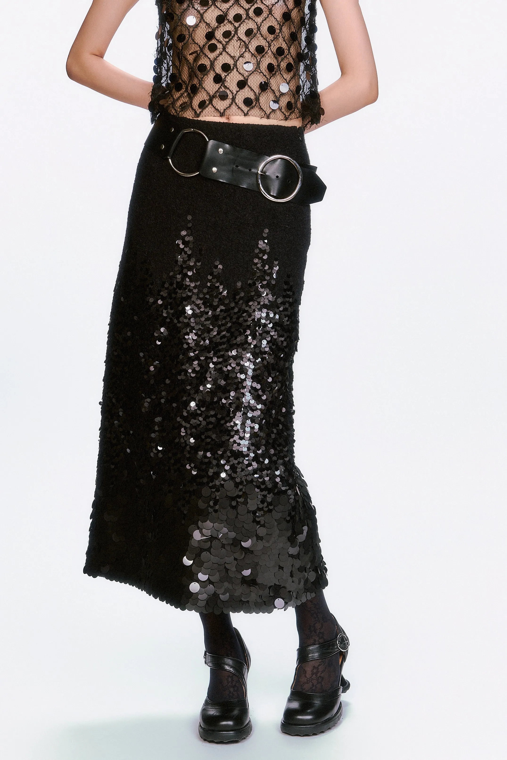 O-Ring Leather Belt - Black sold by Anna Sui product image thumbnail 4