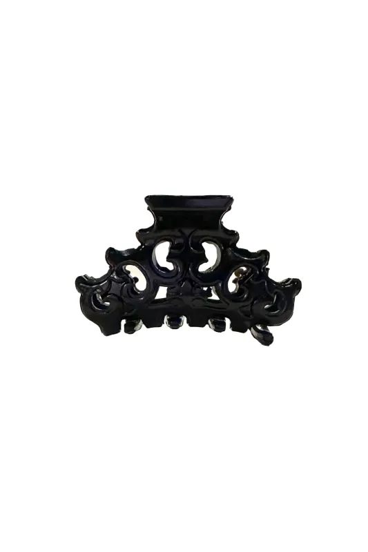Mini Medieval French Jaw Clip Black sold by Anna Sui