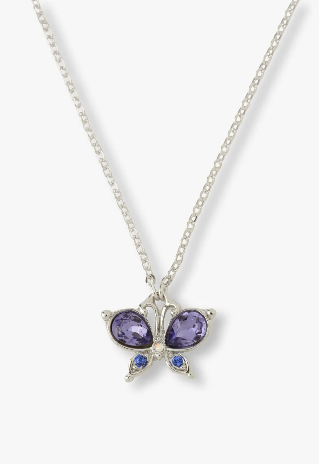 Silver Butterfly Necklace sold by Anna Sui product image thumbnail 2